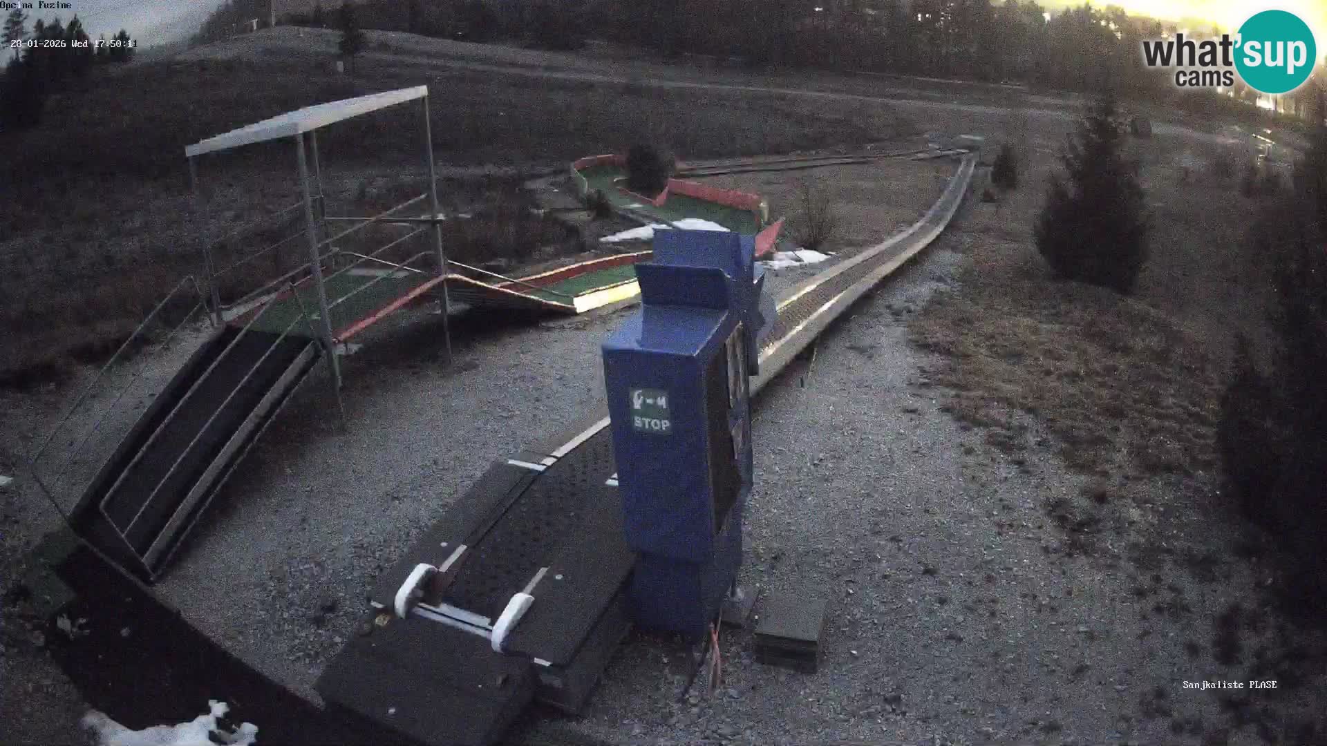 Live webcam Fužine toboggan run – Croatia