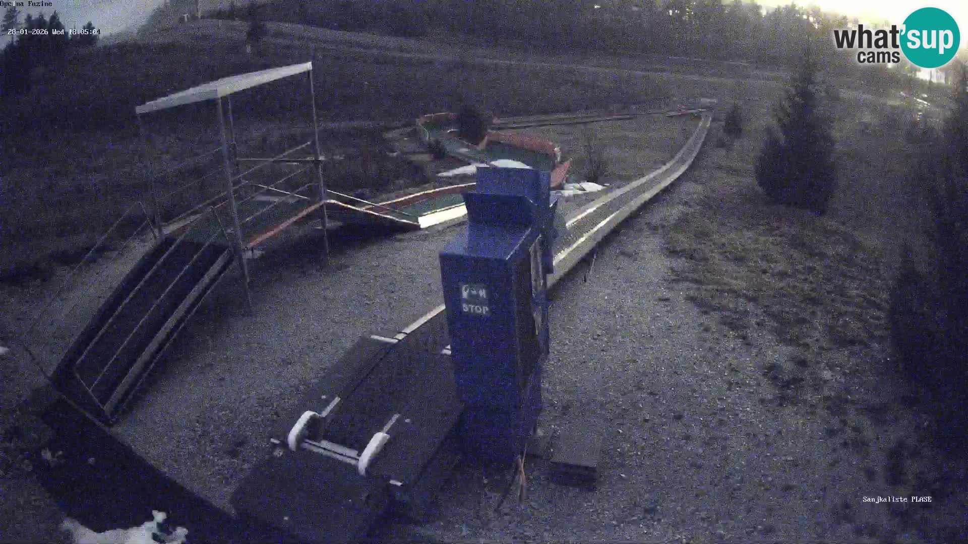 Live webcam Pista da slittino Fužine – Croazia