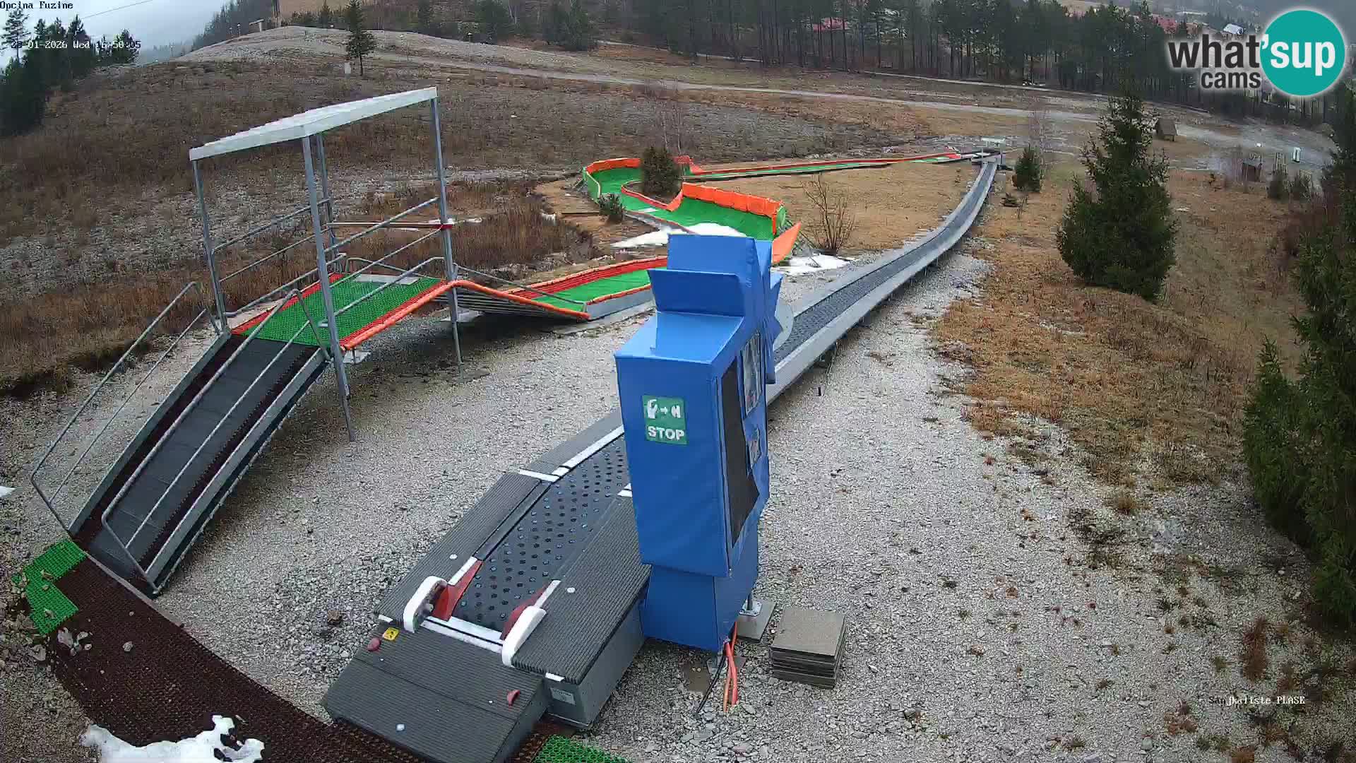 Live webcam Fužine toboggan run – Croatia