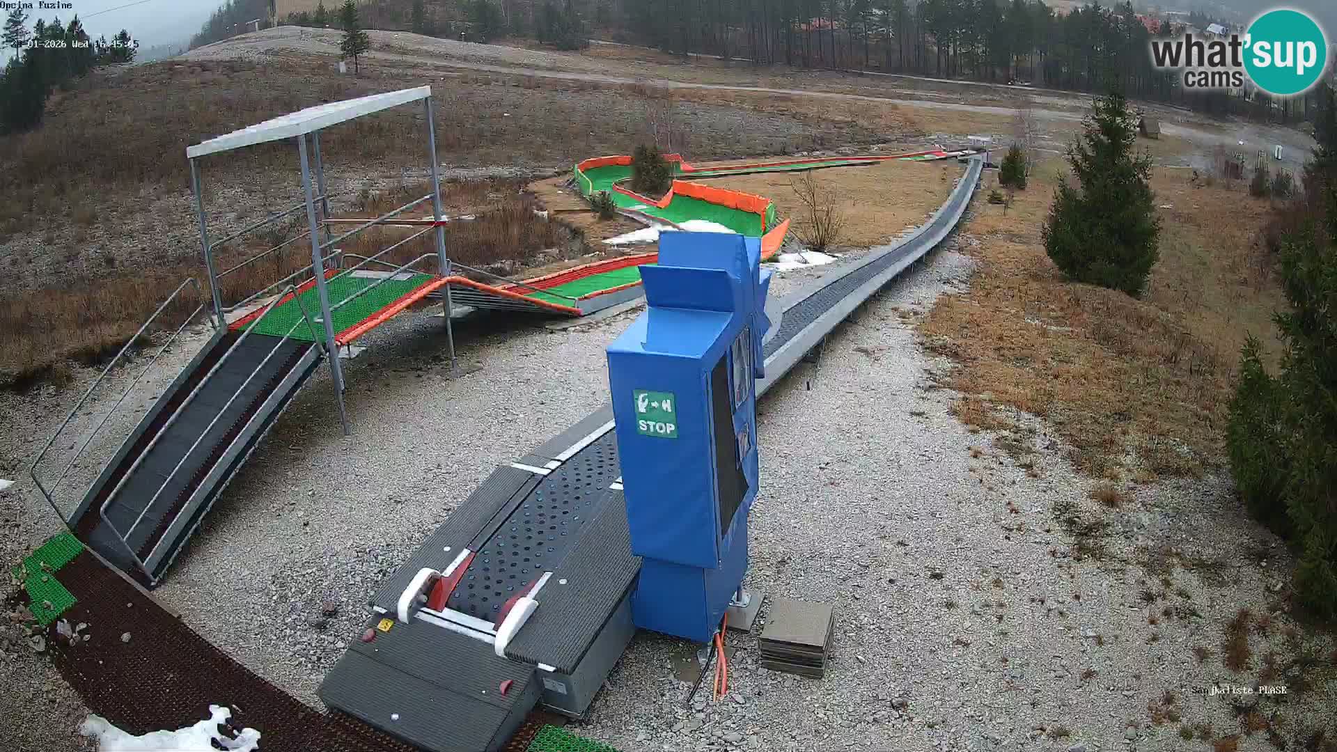 Live webcam Fužine toboggan run – Croatia