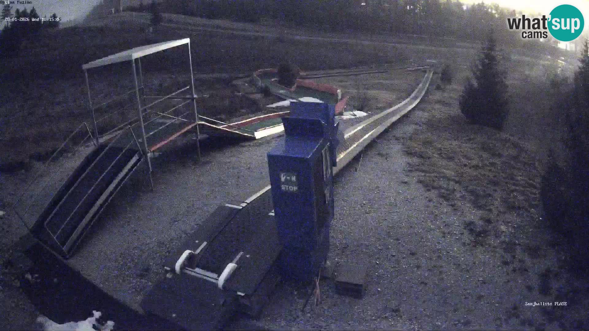 Spletna kamera v živo Sankališče Fužine – Hrvaška