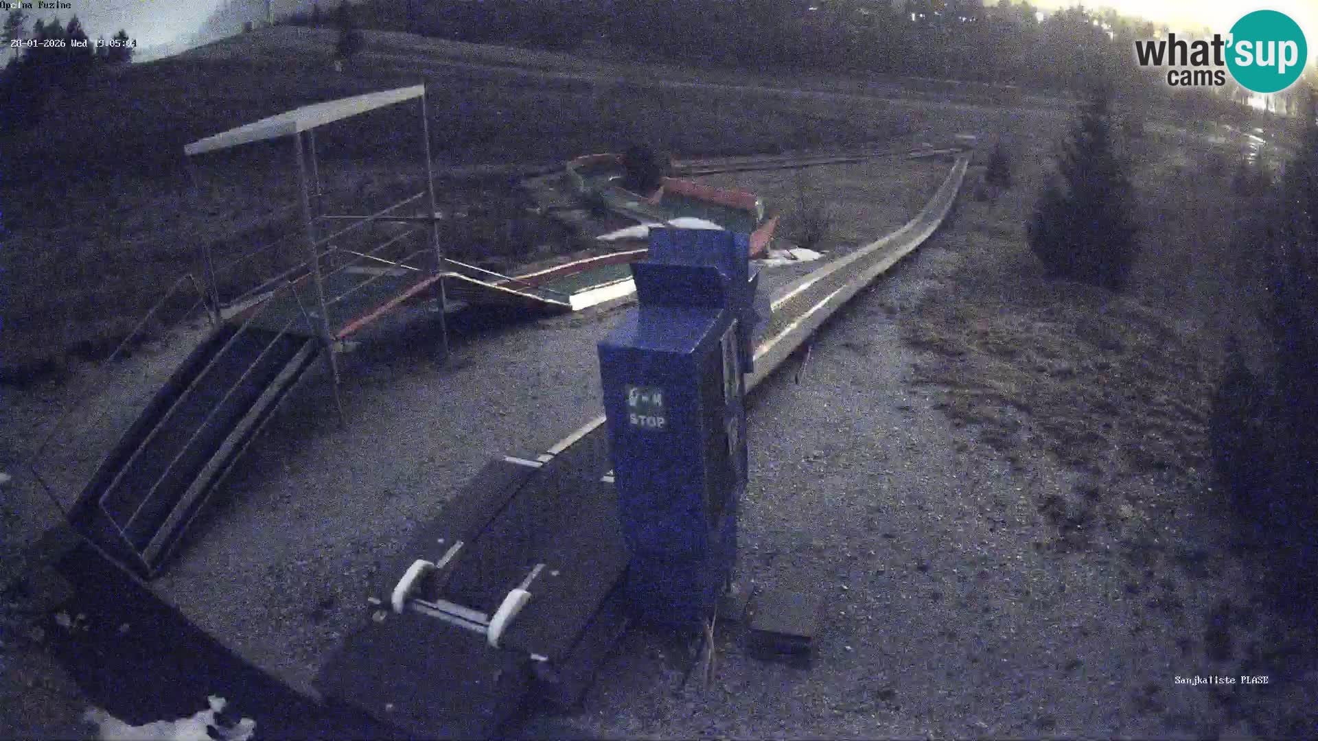 Webcam en direct Piste de luge de Fužine – Croatie