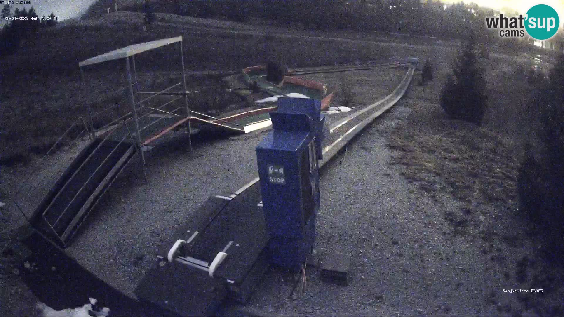 Live webcam Fužine toboggan run – Croatia