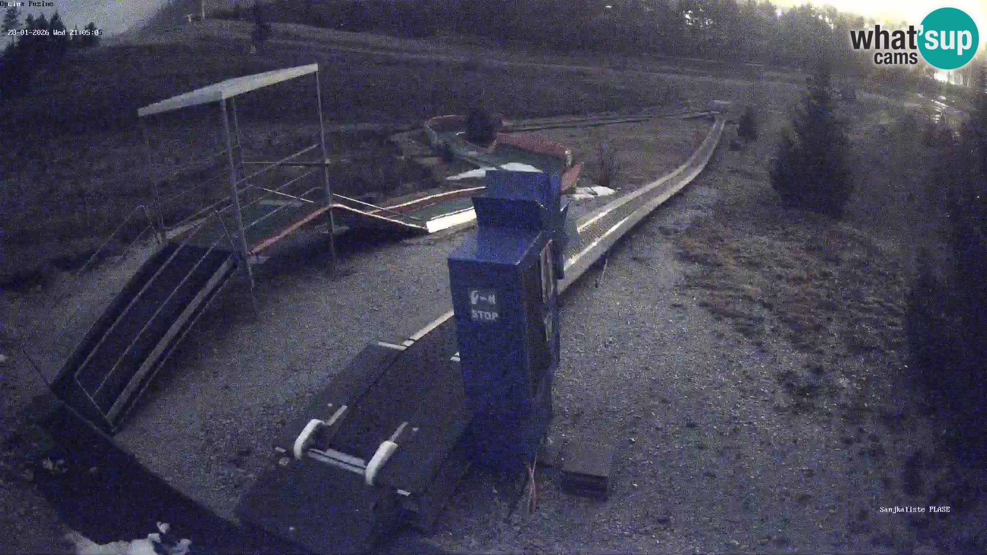 Live webcam Pista da slittino Fužine – Croazia