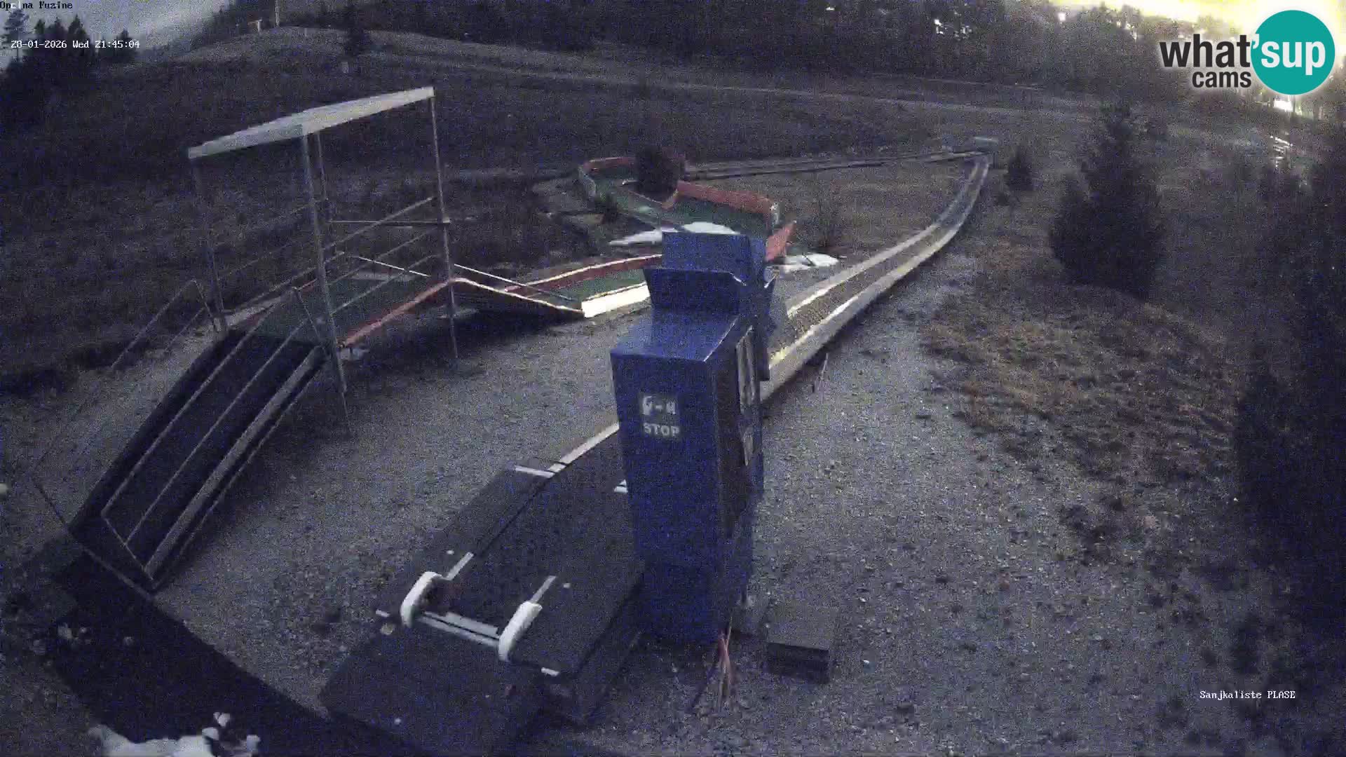 Webcam en direct Piste de luge de Fužine – Croatie