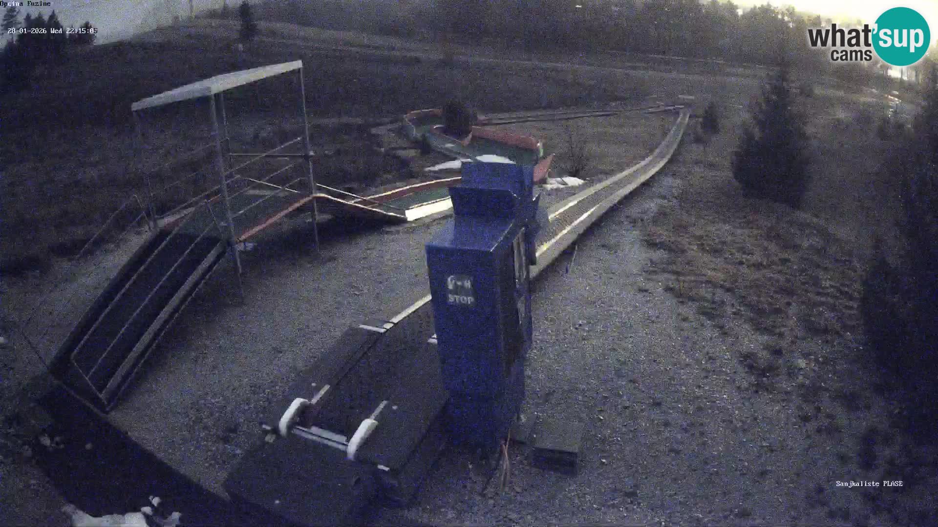 Webcam en direct Piste de luge de Fužine – Croatie