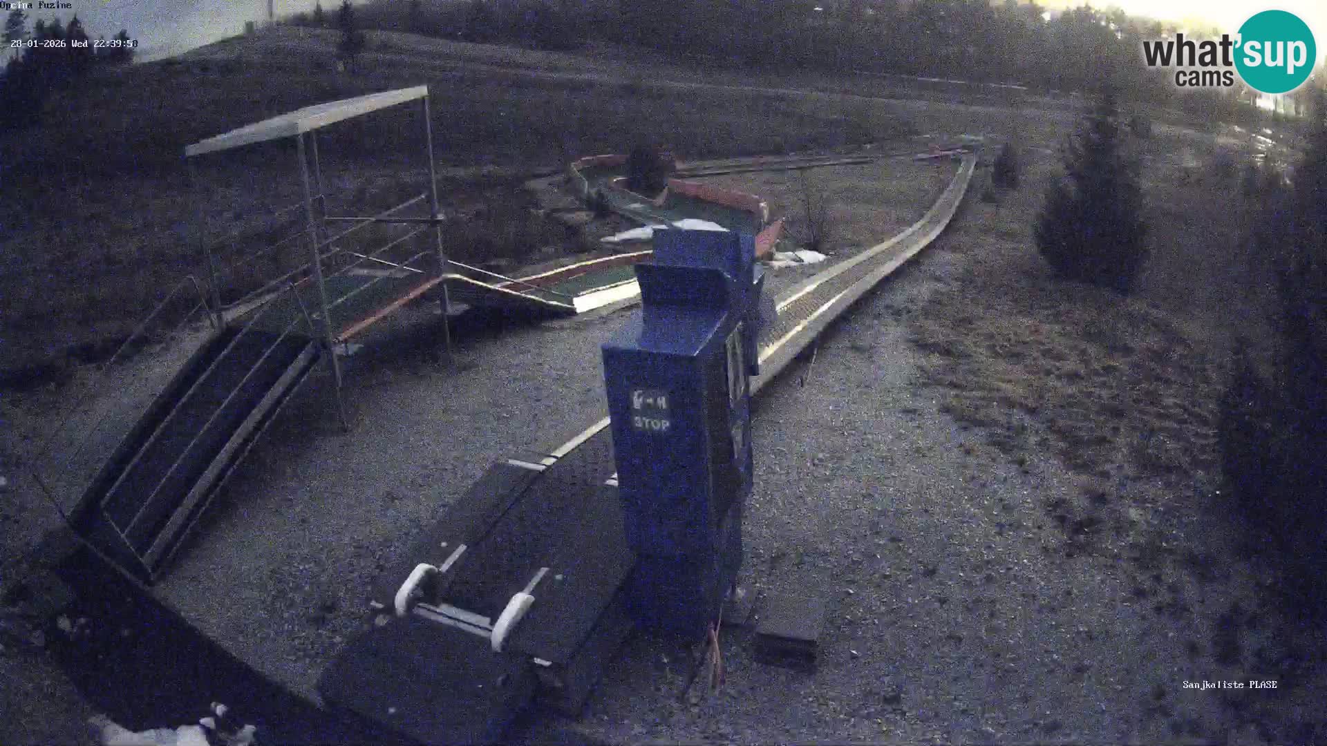 Live webcam Pista da slittino Fužine – Croazia