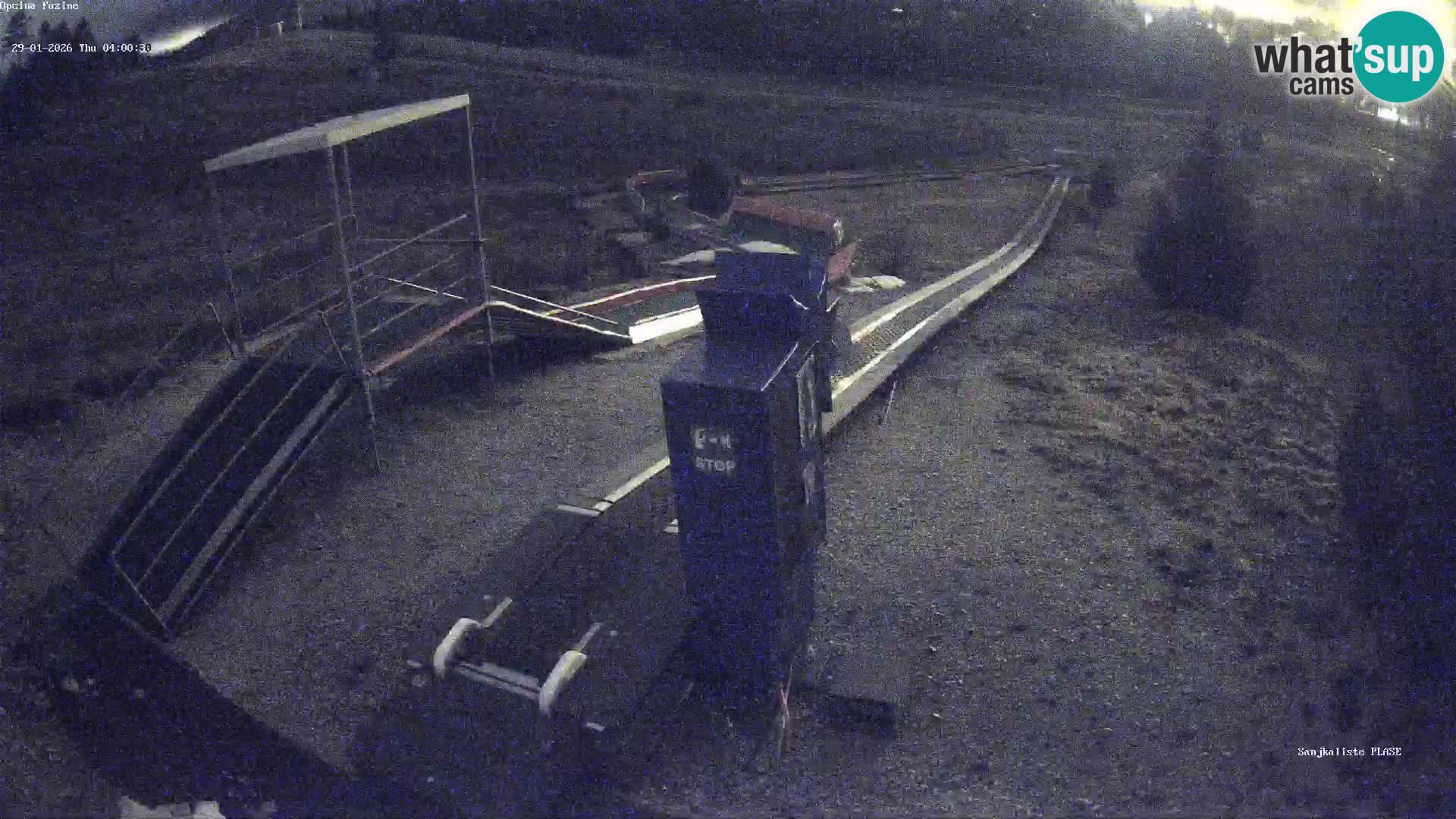 Live webcam Pista da slittino Fužine – Croazia