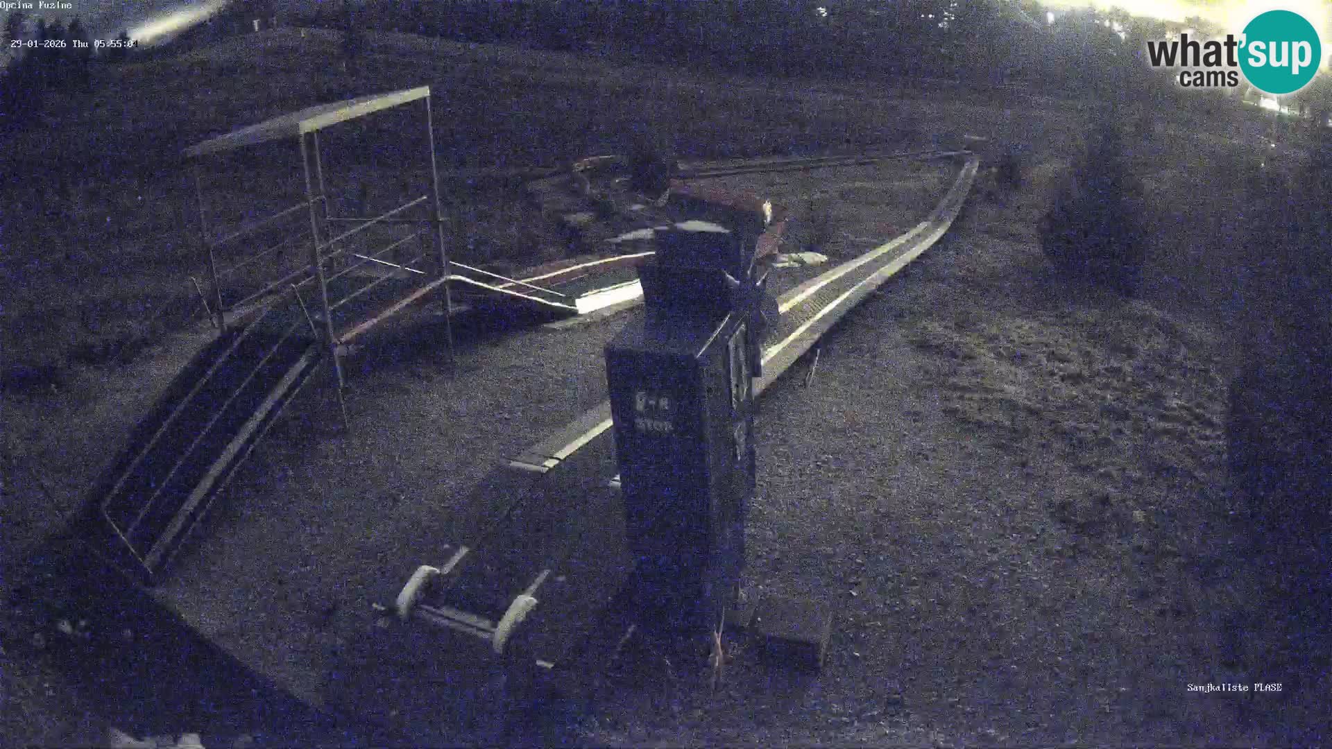 Live webcam Pista da slittino Fužine – Croazia