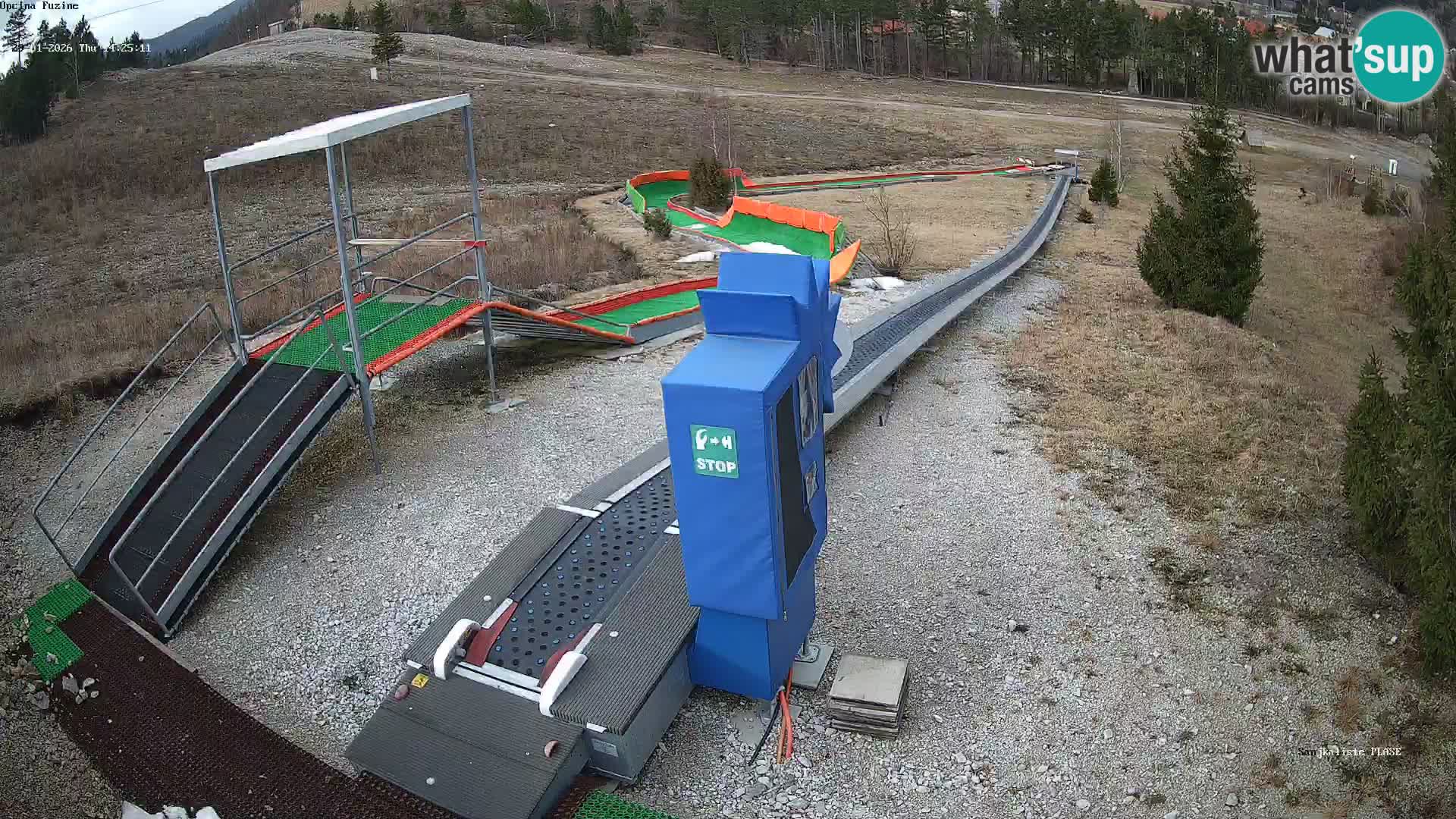 Live webcam Pista da slittino Fužine – Croazia