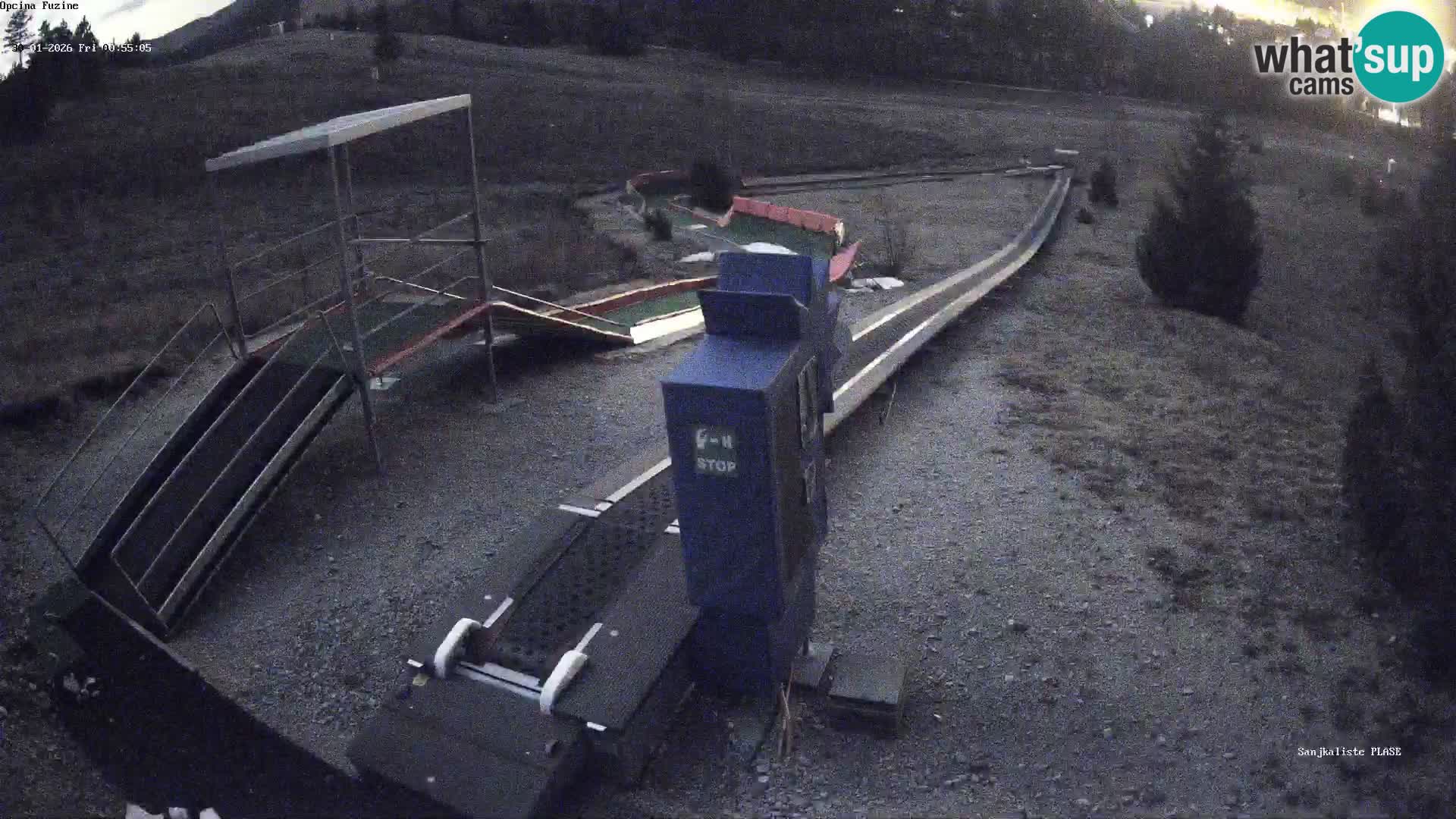 Live webcam Fužine toboggan run – Croatia