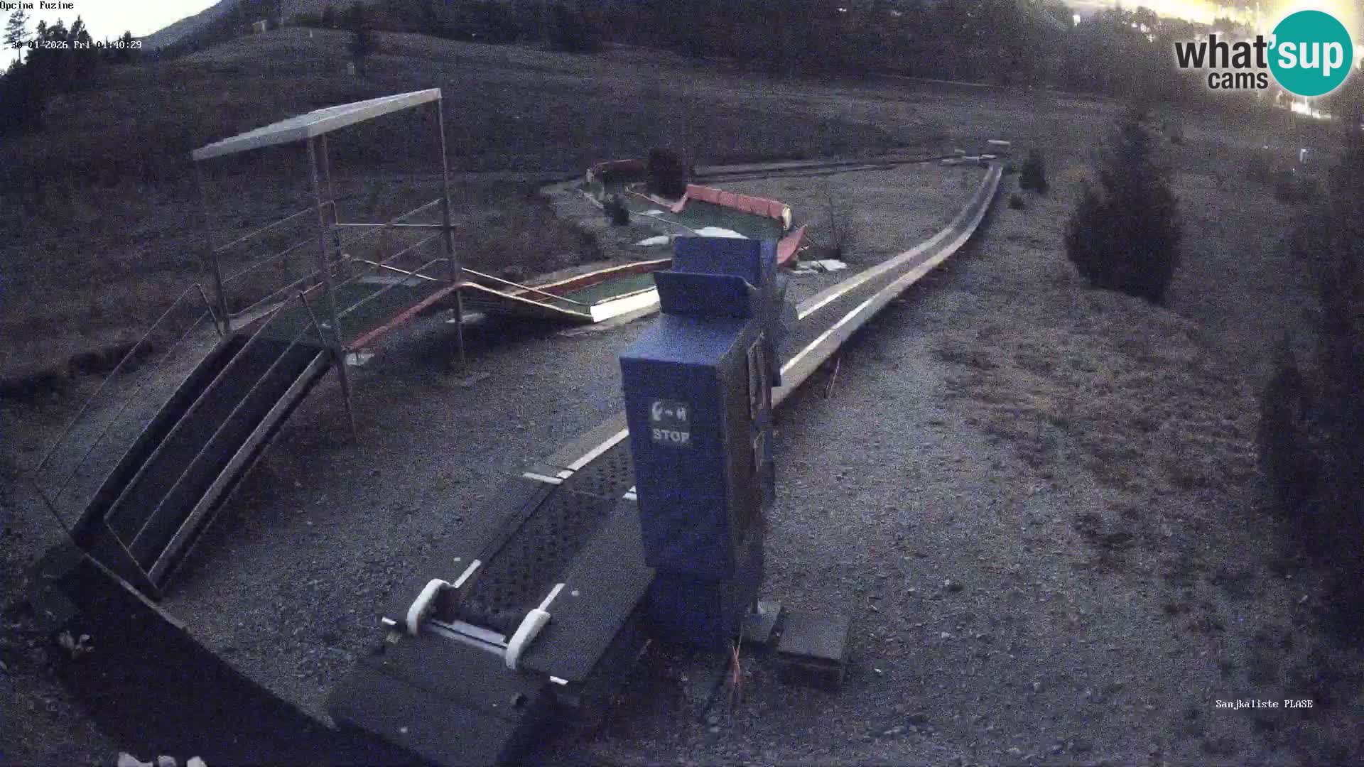 Live webcam Fužine toboggan run – Croatia