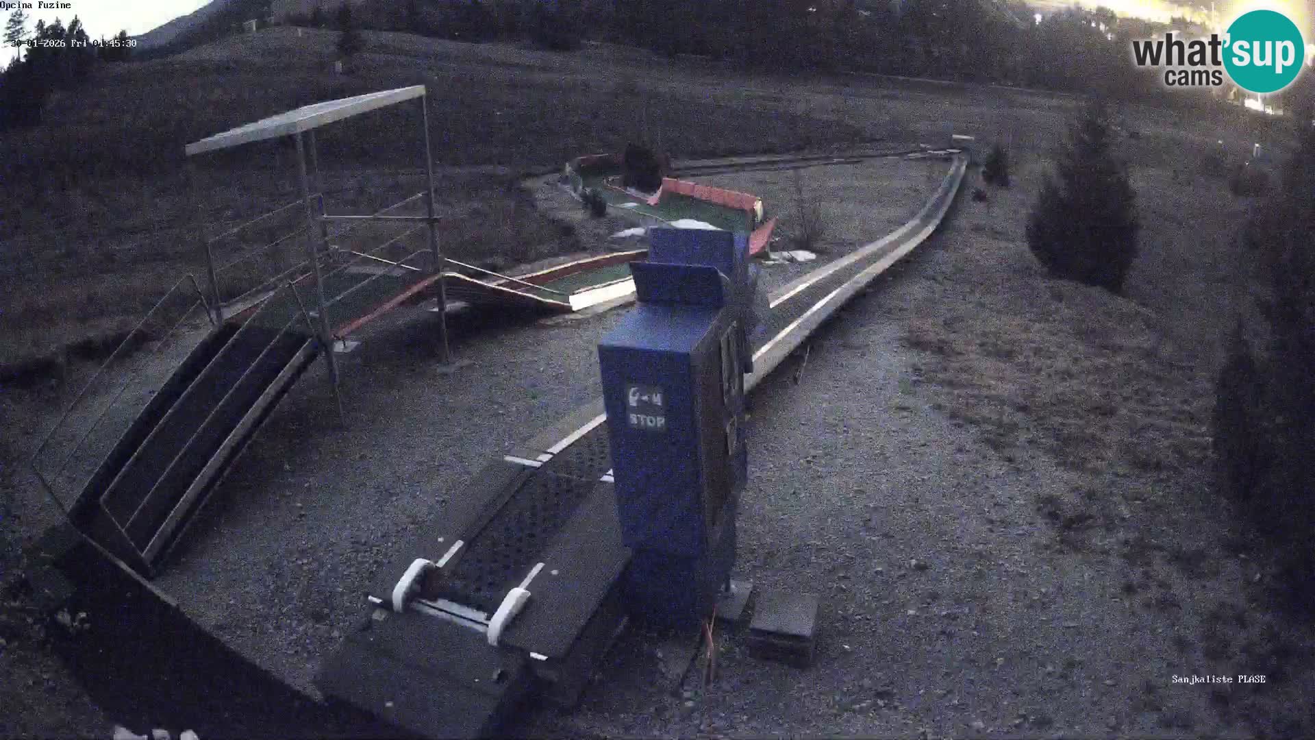 Live webcam Fužine toboggan run – Croatia