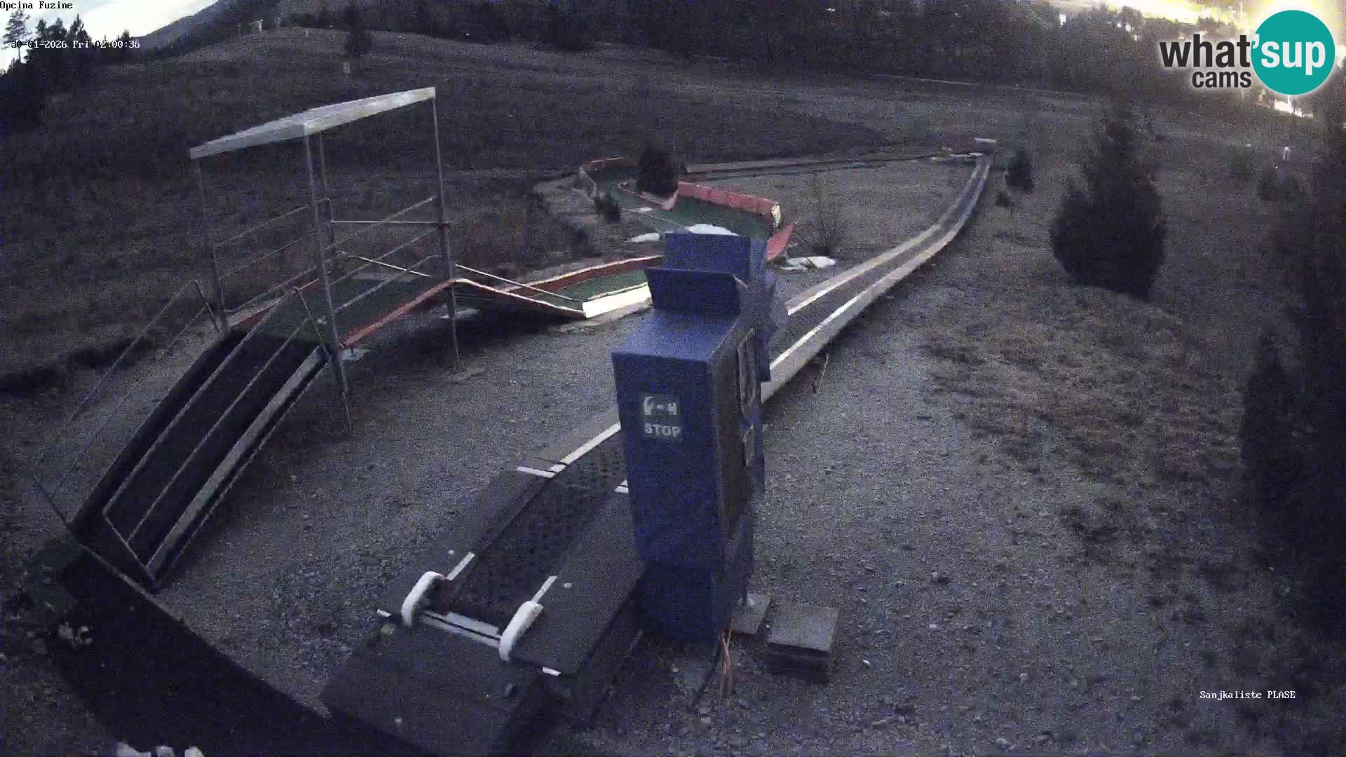 Live webcam Fužine toboggan run – Croatia