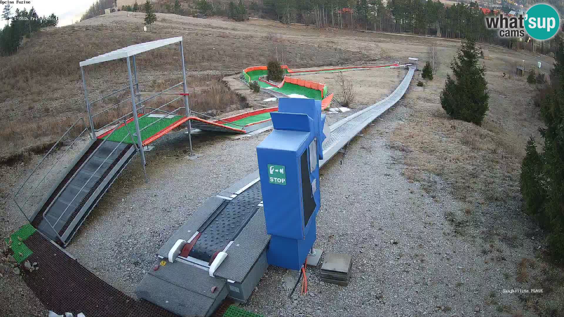 Live webcam Fužine toboggan run – Croatia