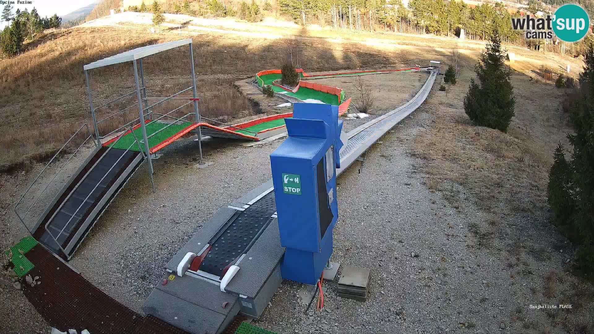 Spletna kamera v živo Sankališče Fužine – Hrvaška