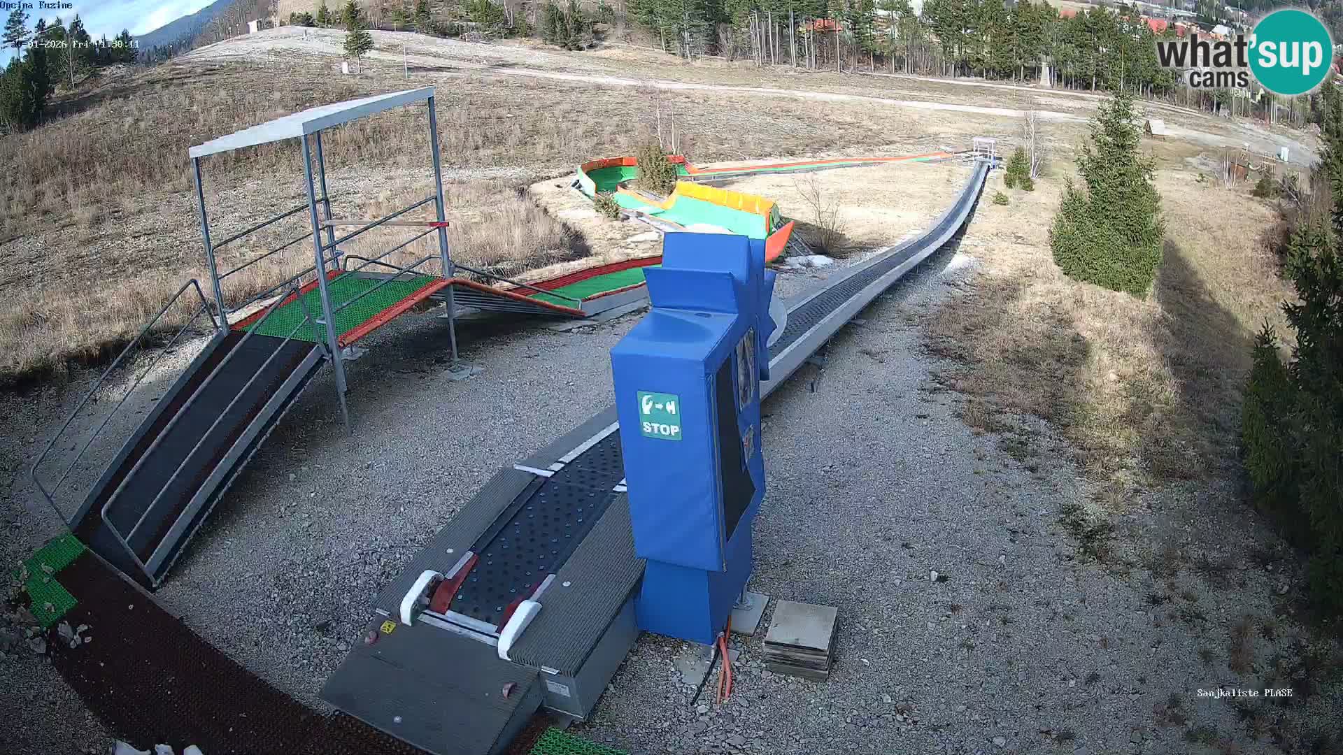 Live webcam Fužine toboggan run – Croatia