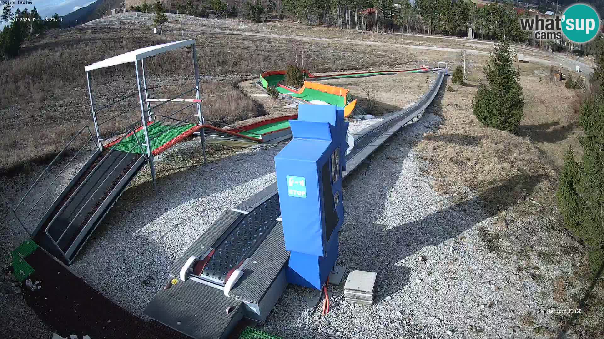 Live webcam Fužine toboggan run – Croatia