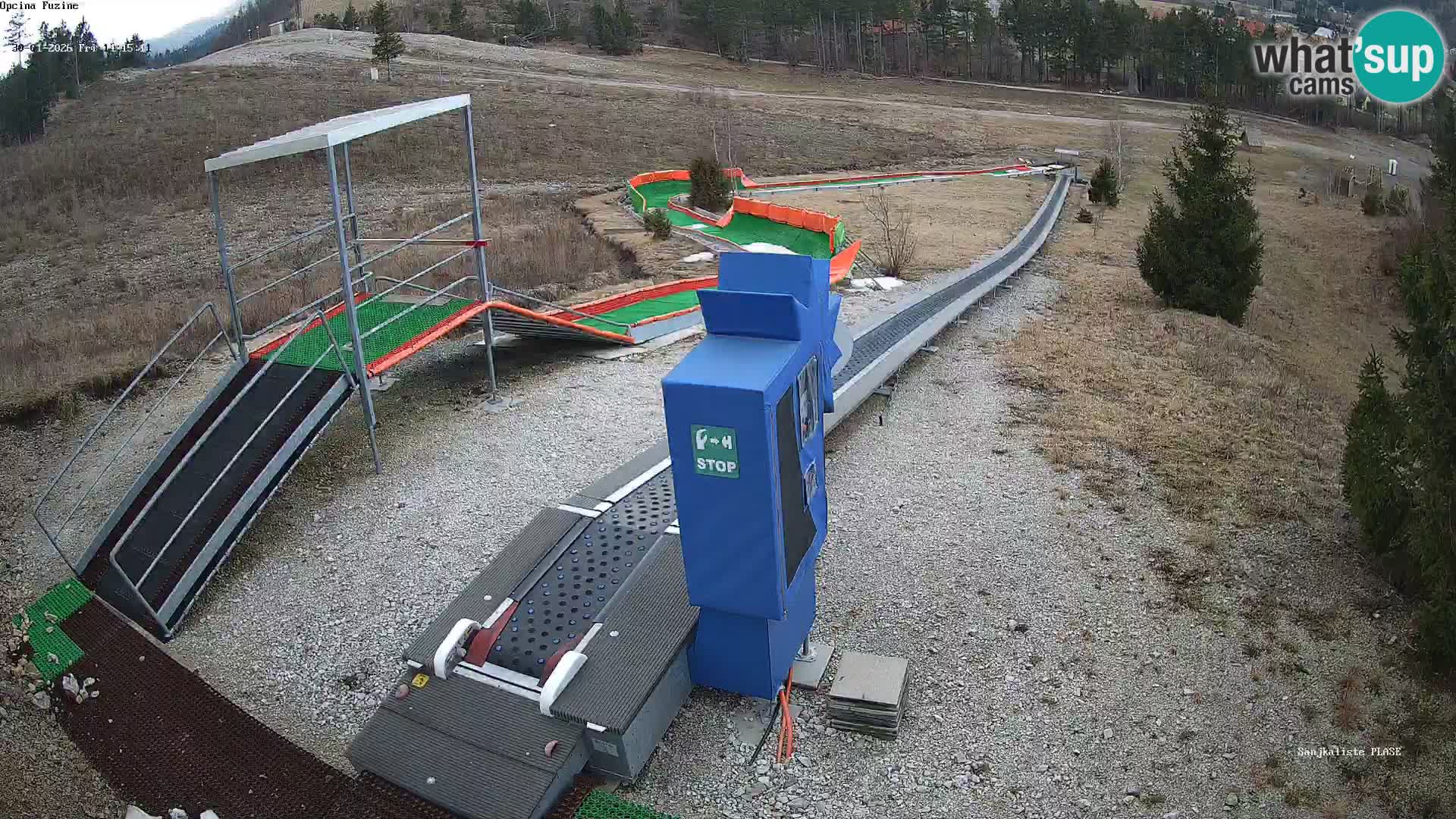 Live webcam Fužine toboggan run – Croatia