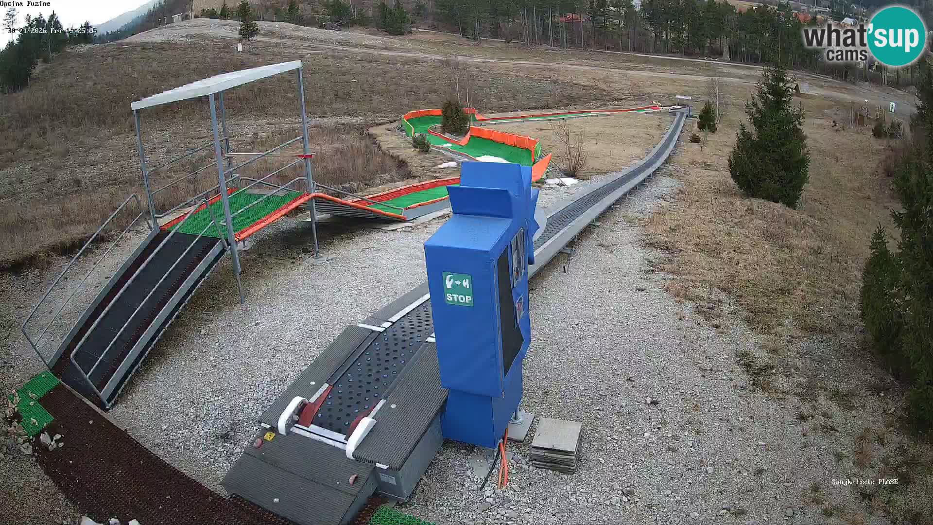 Webcam en direct Piste de luge de Fužine – Croatie