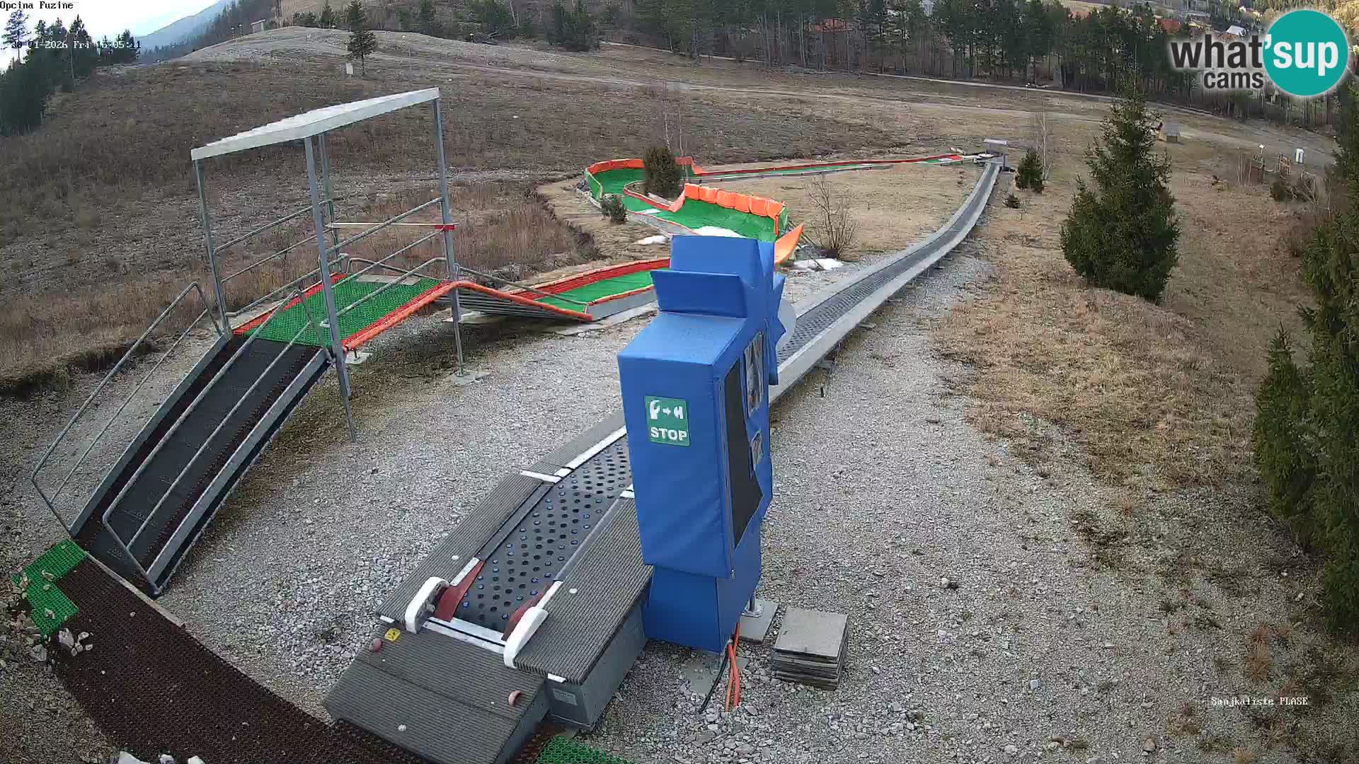 Live webcam Pista da slittino Fužine – Croazia