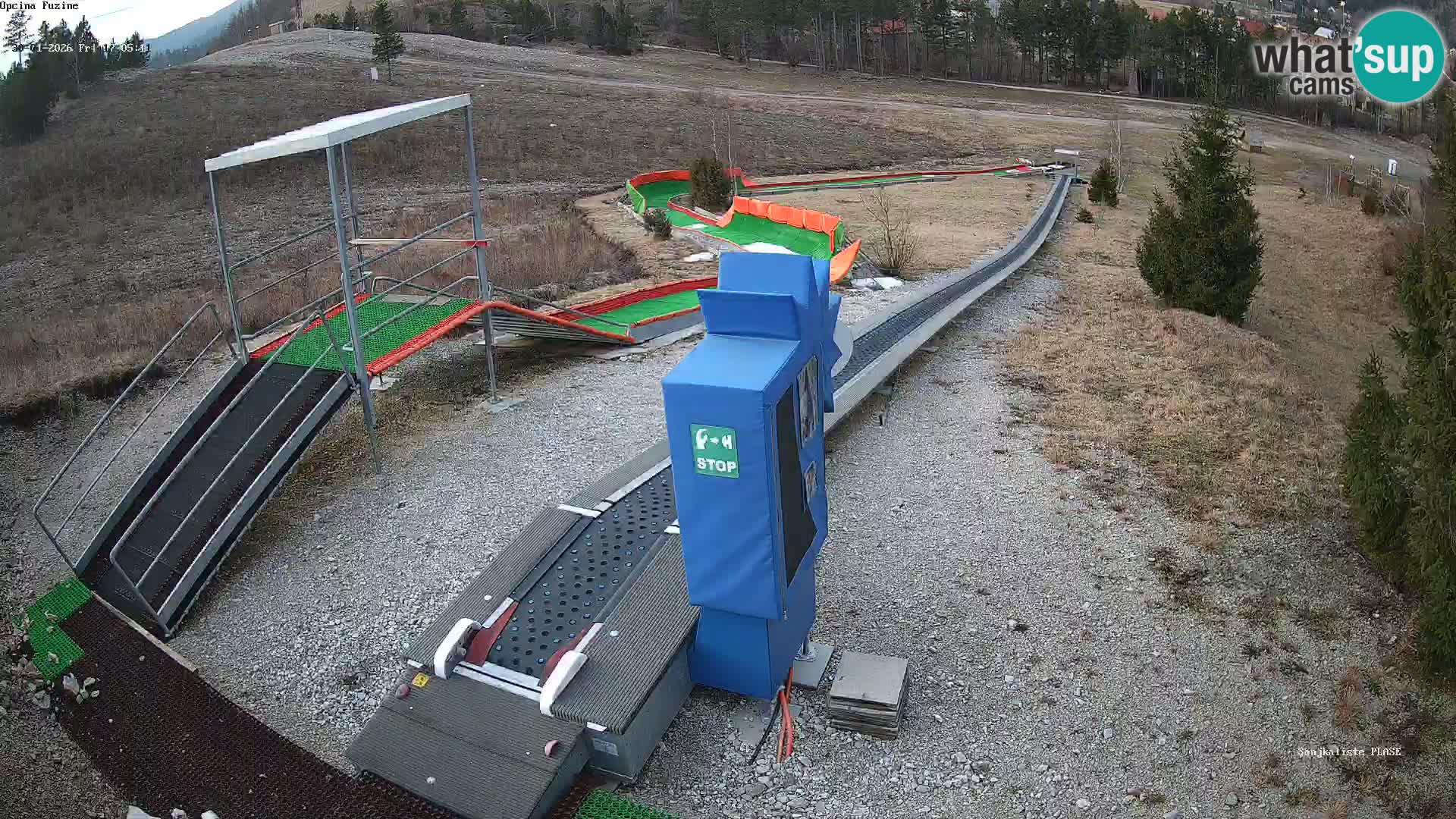 Webcam en direct Piste de luge de Fužine – Croatie