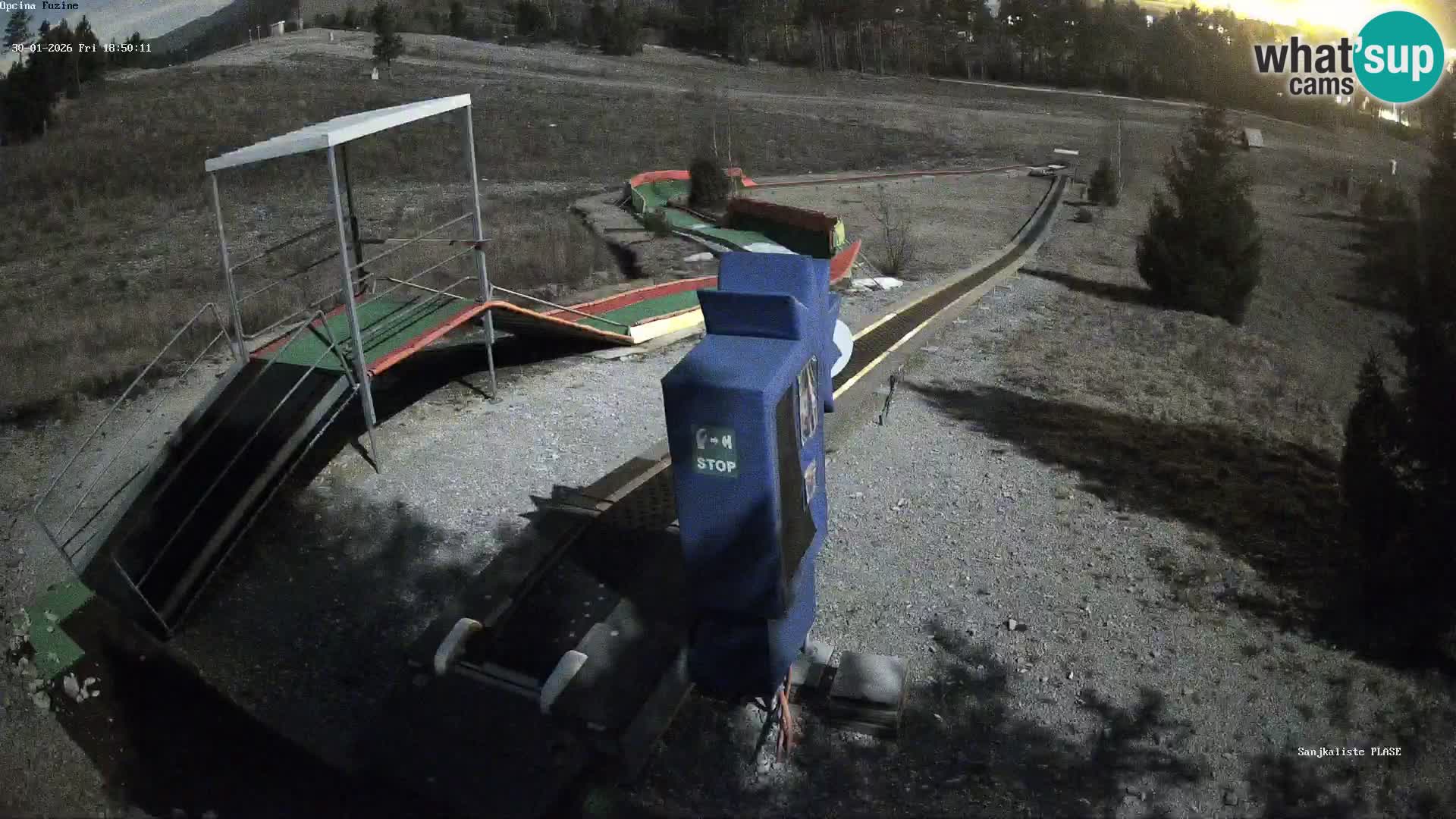 Webcam en direct Piste de luge de Fužine – Croatie