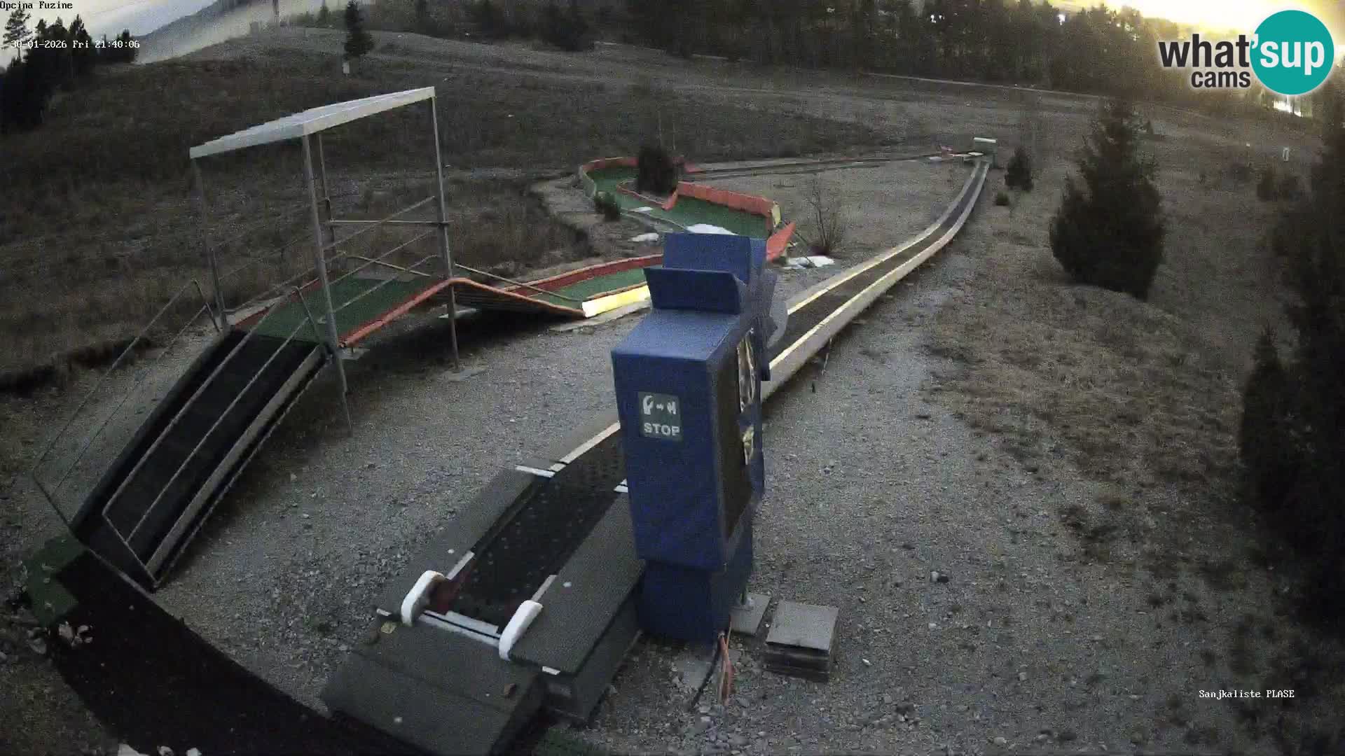 Spletna kamera v živo Sankališče Fužine – Hrvaška