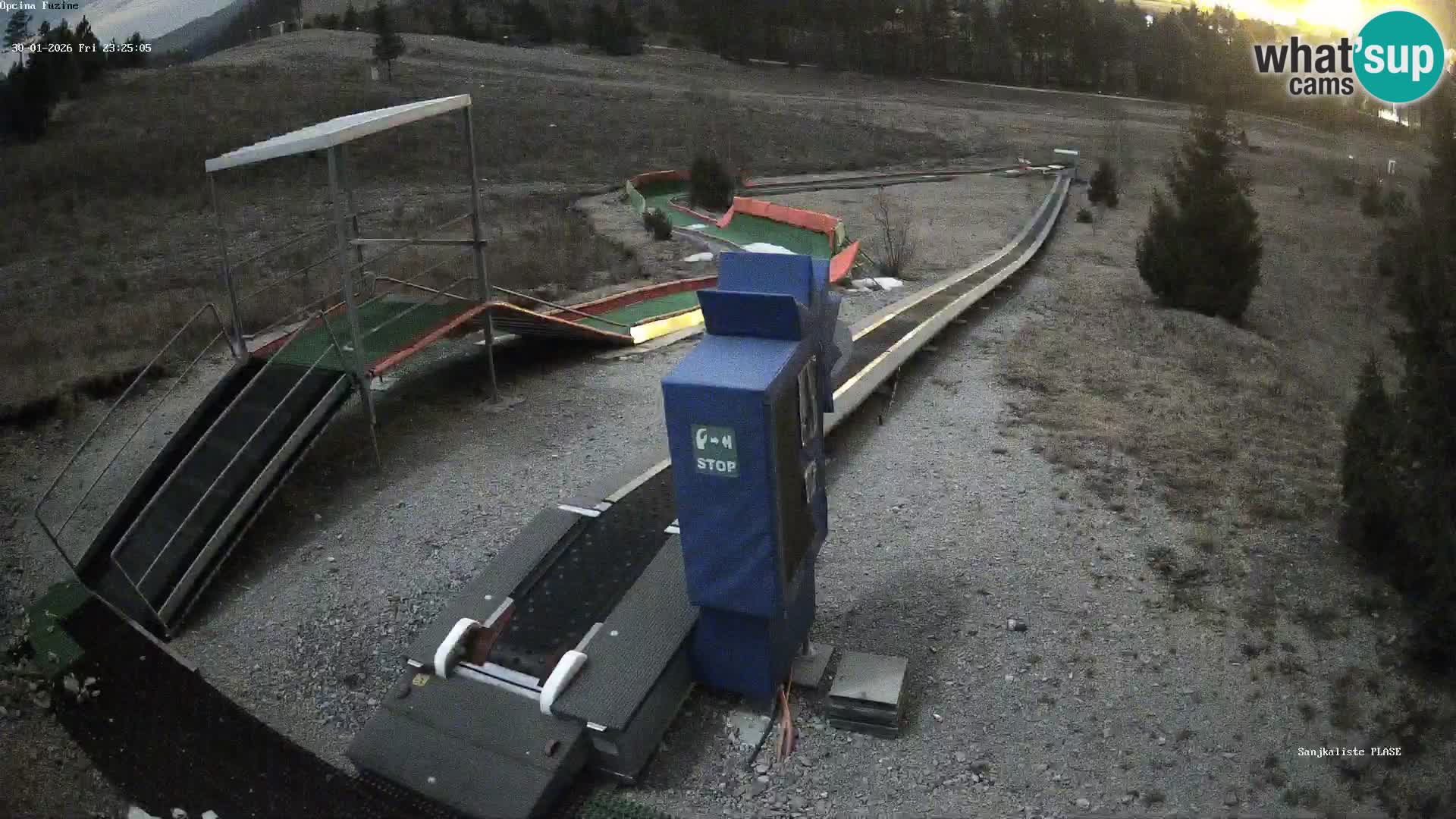 Spletna kamera v živo Sankališče Fužine – Hrvaška