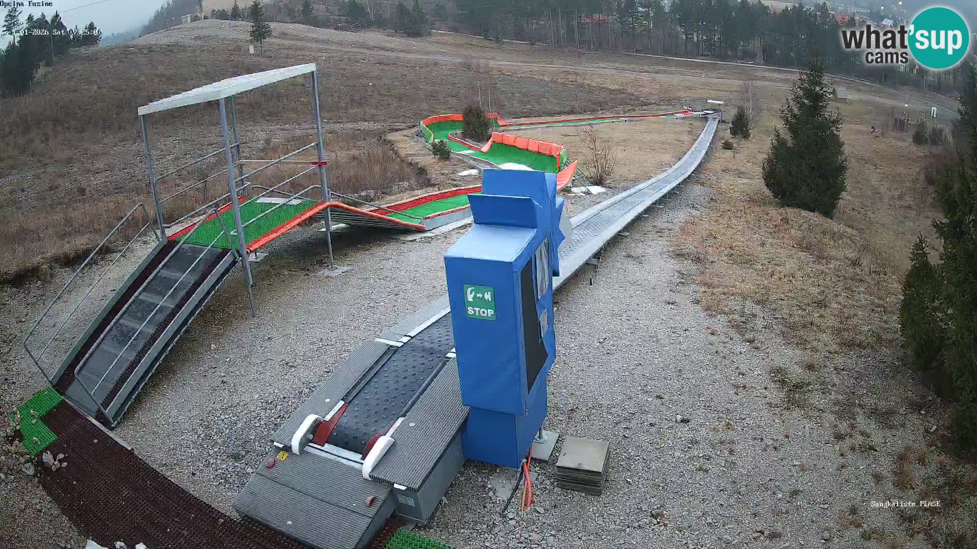 Live webcam Fužine toboggan run – Croatia