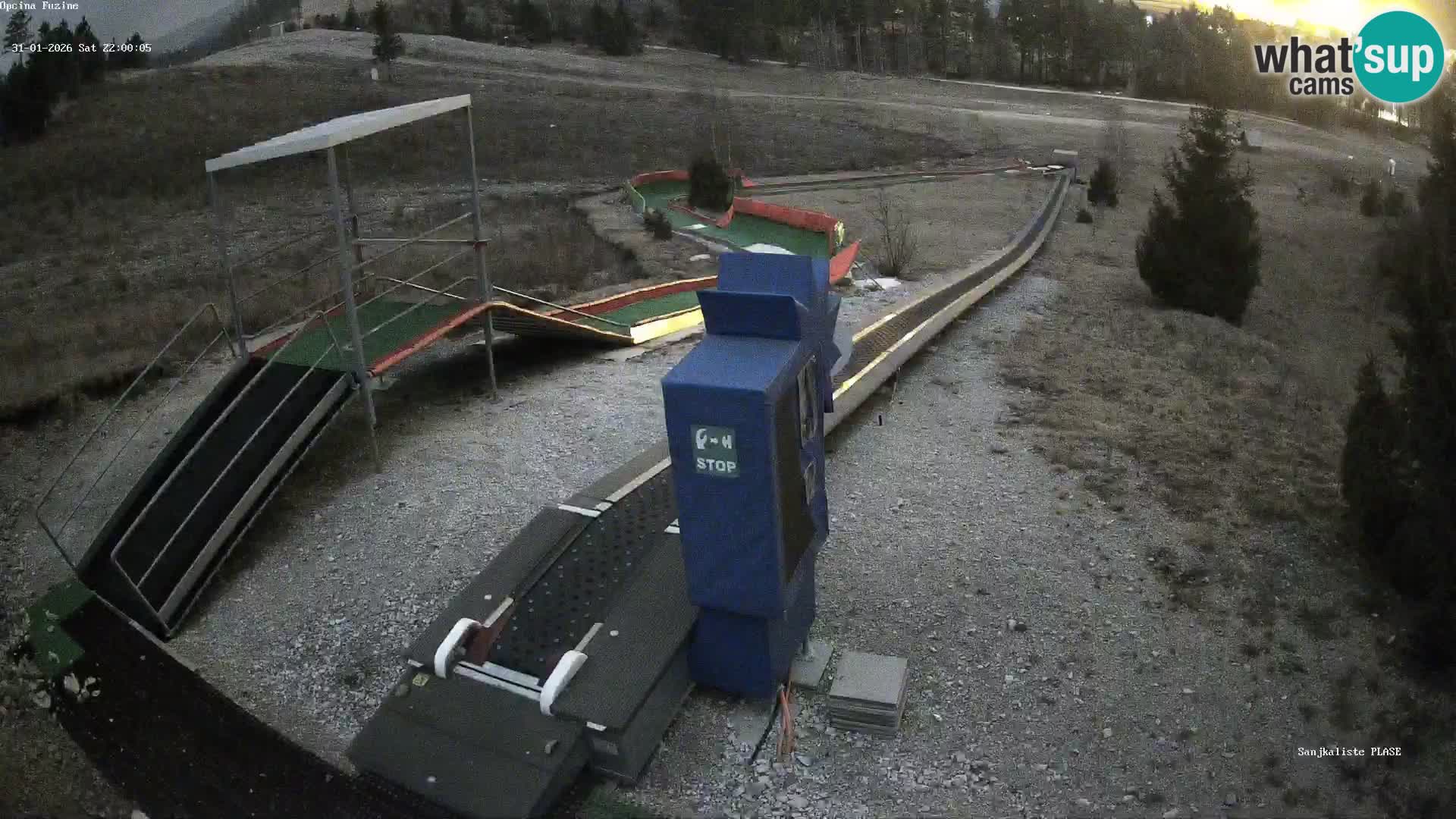 Live webcam Fužine toboggan run – Croatia