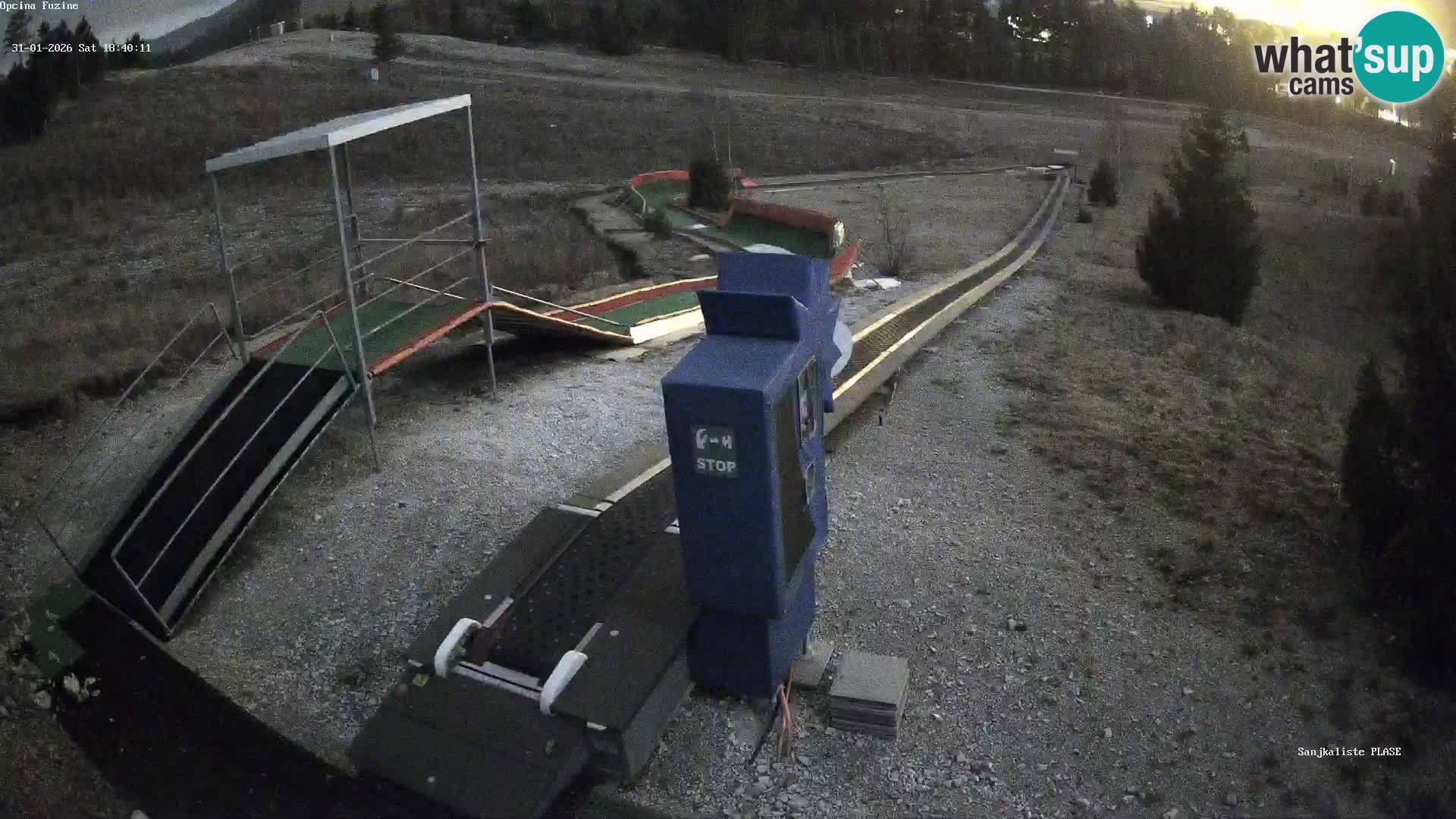 Live webcam Fužine toboggan run – Croatia