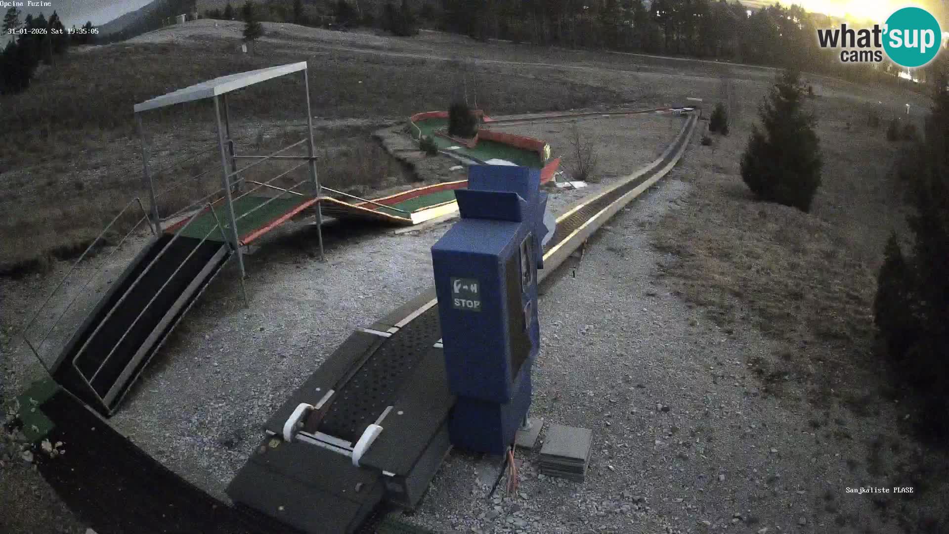 Webcam en direct Piste de luge de Fužine – Croatie