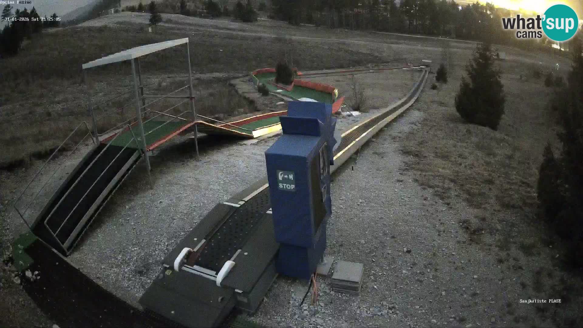 Webcam en direct Piste de luge de Fužine – Croatie