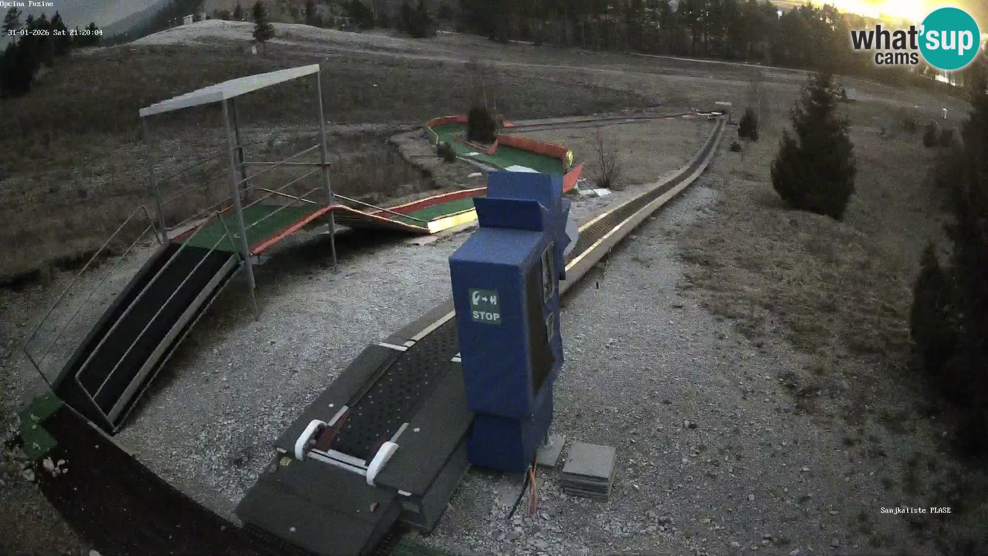 Webcam en direct Piste de luge de Fužine – Croatie