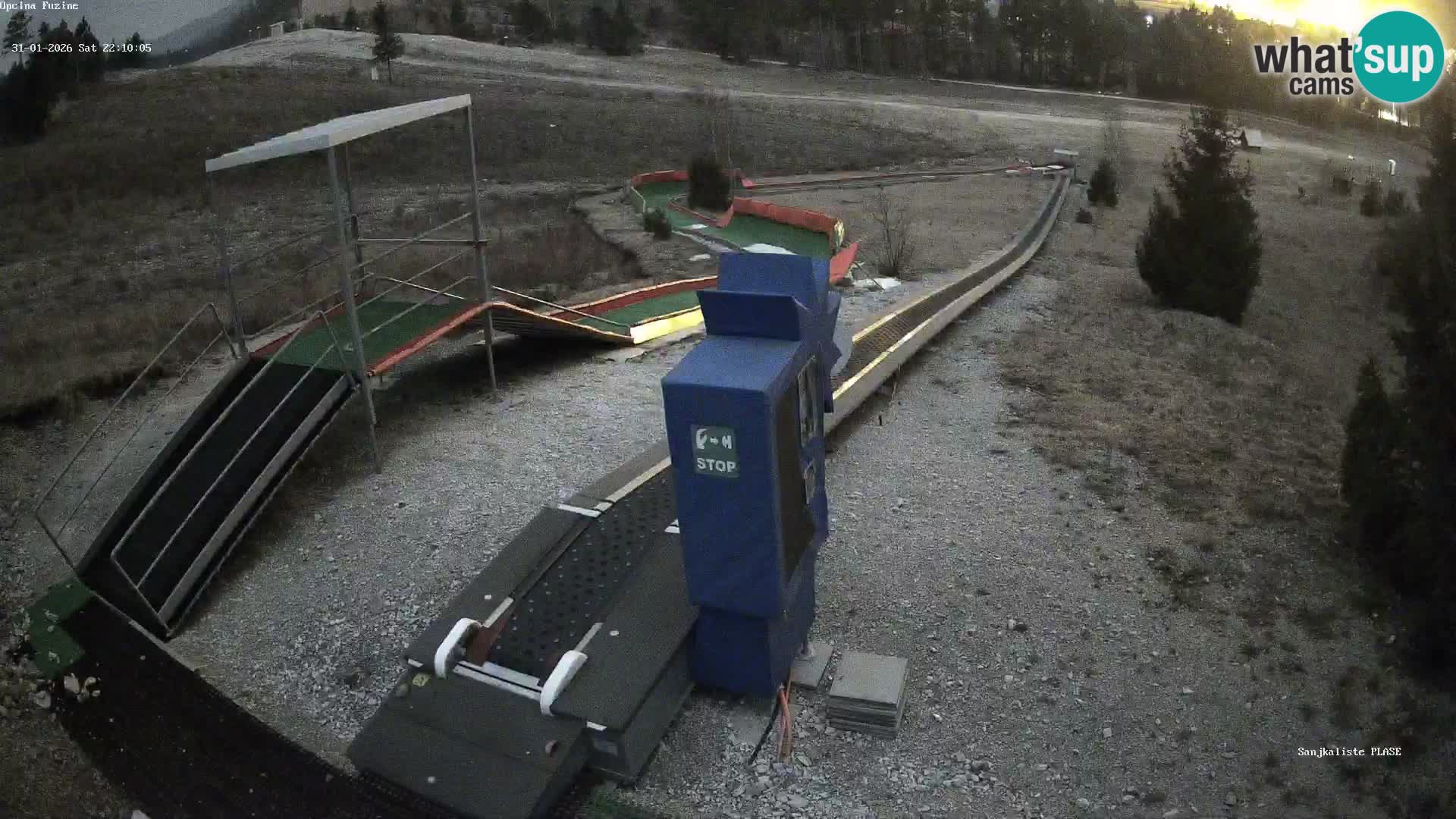 Webcam en vivo Pista de trineo Fužine – Croacia