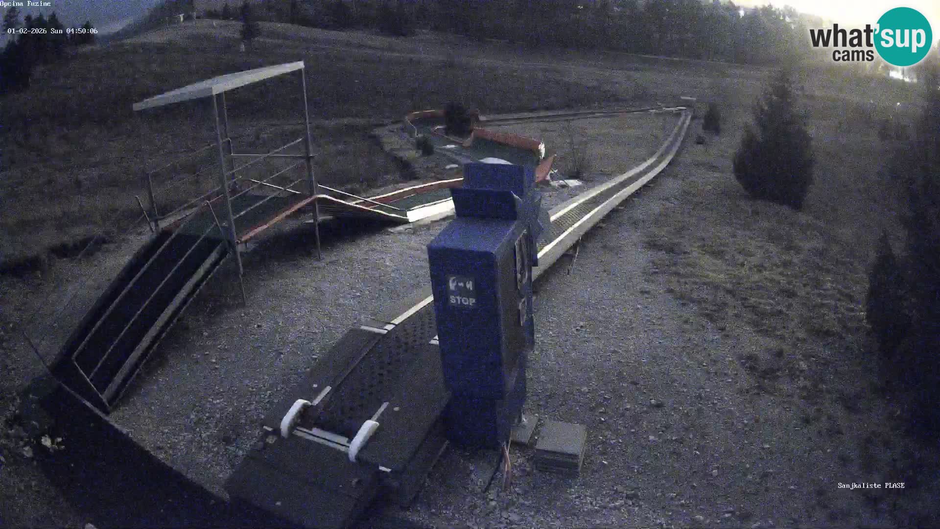 Live webcam Fužine toboggan run – Croatia