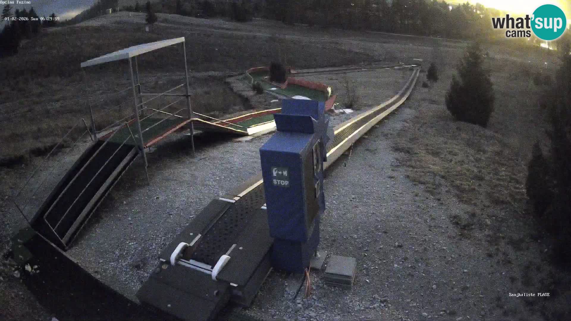 Live webcam Fužine toboggan run – Croatia