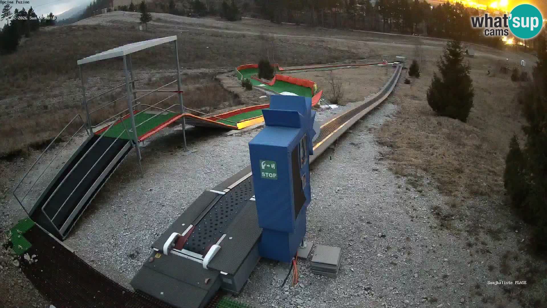 Spletna kamera v živo Sankališče Fužine – Hrvaška