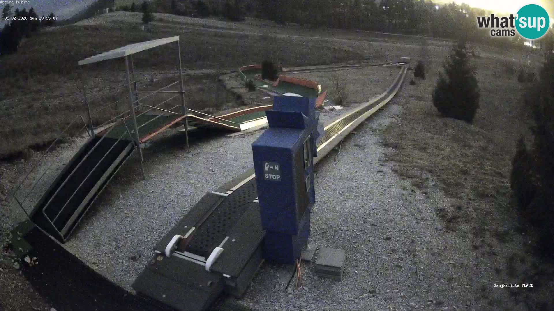 Live webcam Pista da slittino Fužine – Croazia