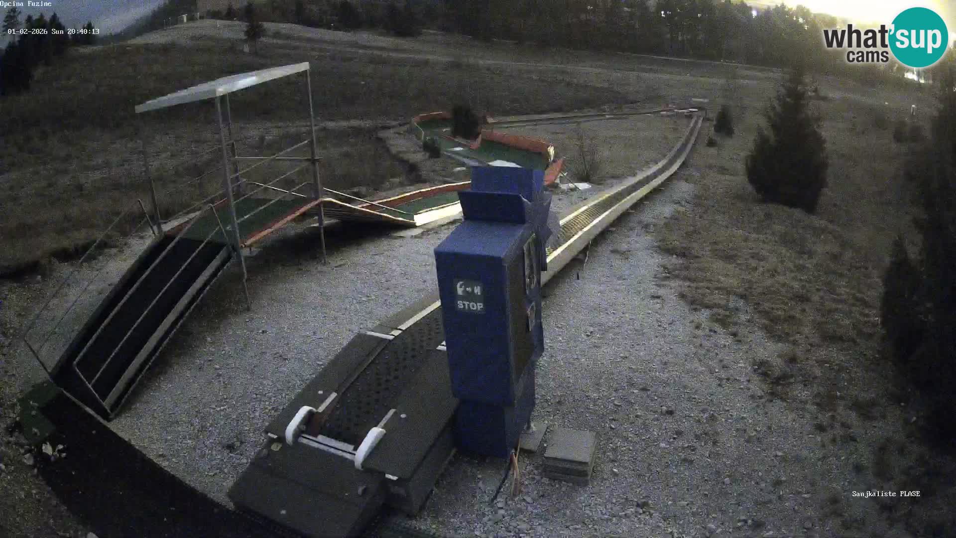 Live webcam Pista da slittino Fužine – Croazia