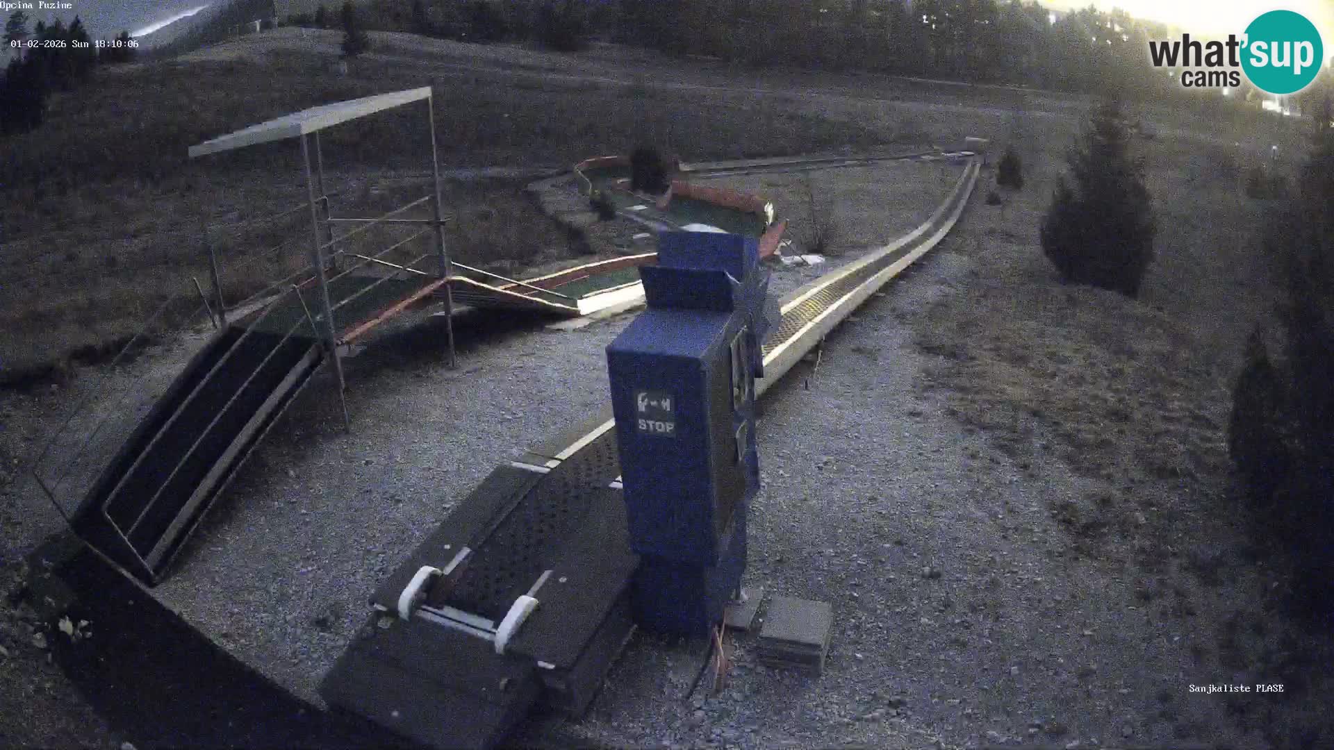 Live webcam Fužine toboggan run – Croatia