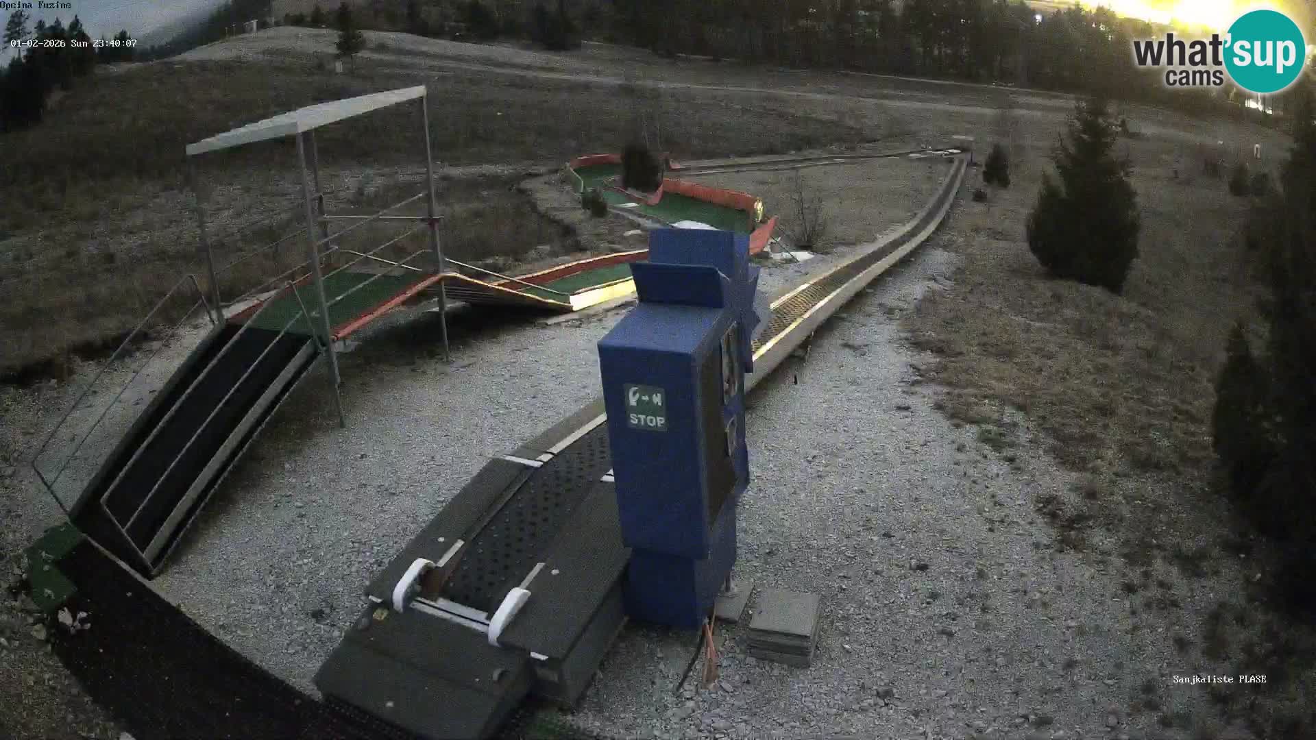Webcam en vivo Pista de trineo Fužine – Croacia