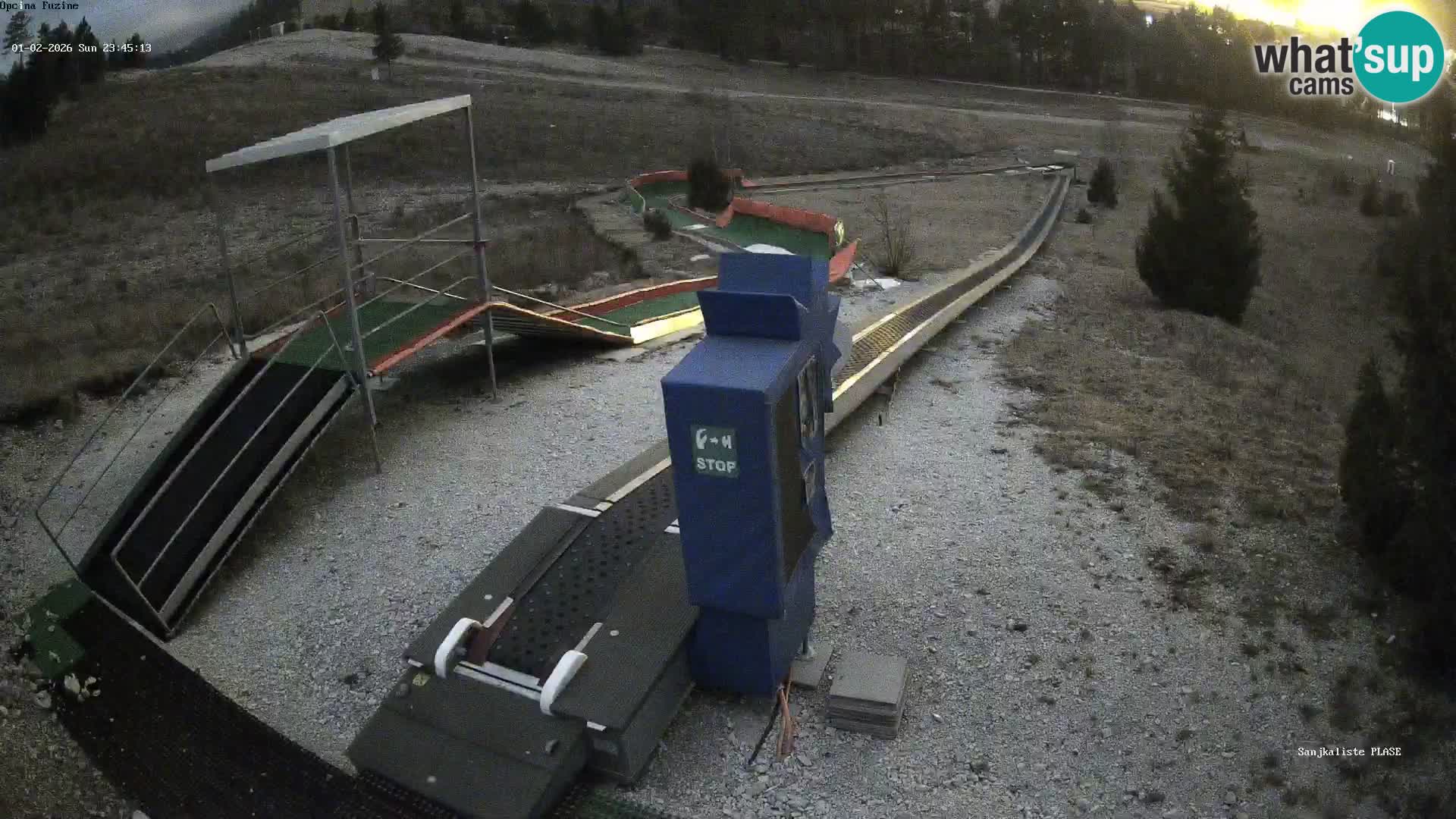 Webcam en direct Piste de luge de Fužine – Croatie