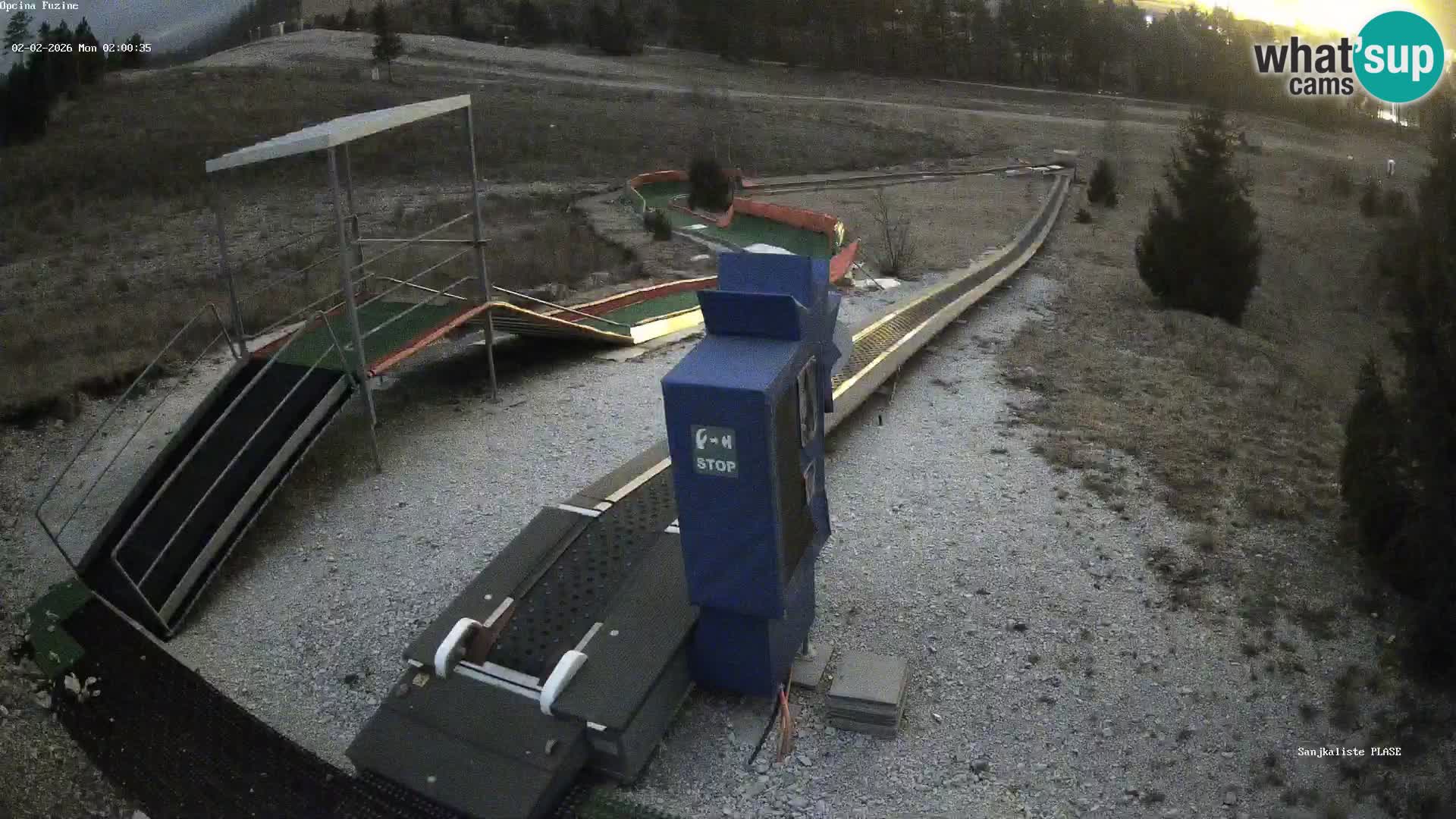 Live webcam Fužine toboggan run – Croatia