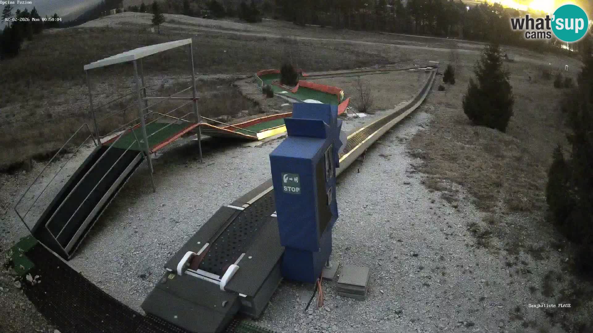 Live webcam Fužine toboggan run – Croatia