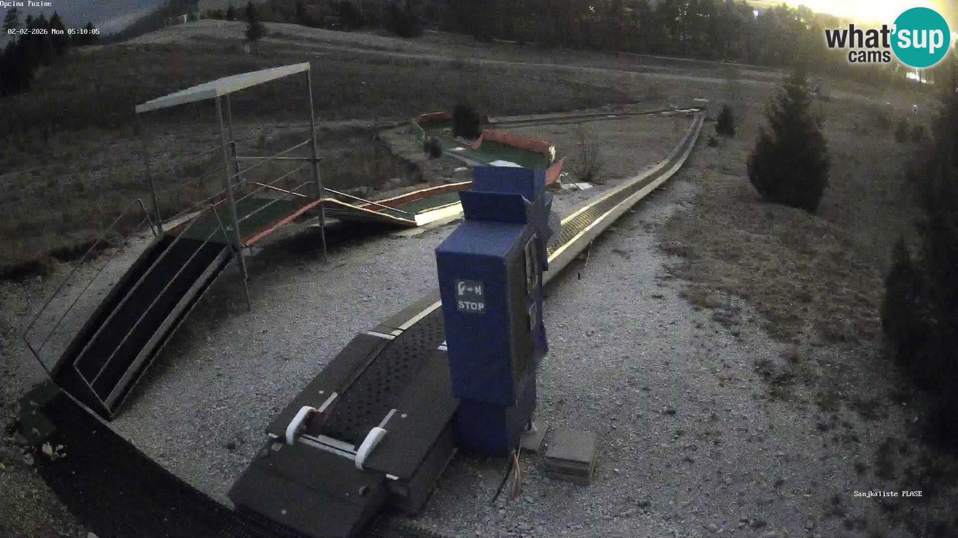 Live webcam Pista da slittino Fužine – Croazia