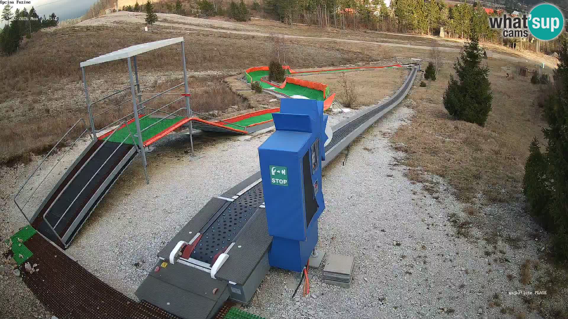 Webcam en direct Piste de luge de Fužine – Croatie