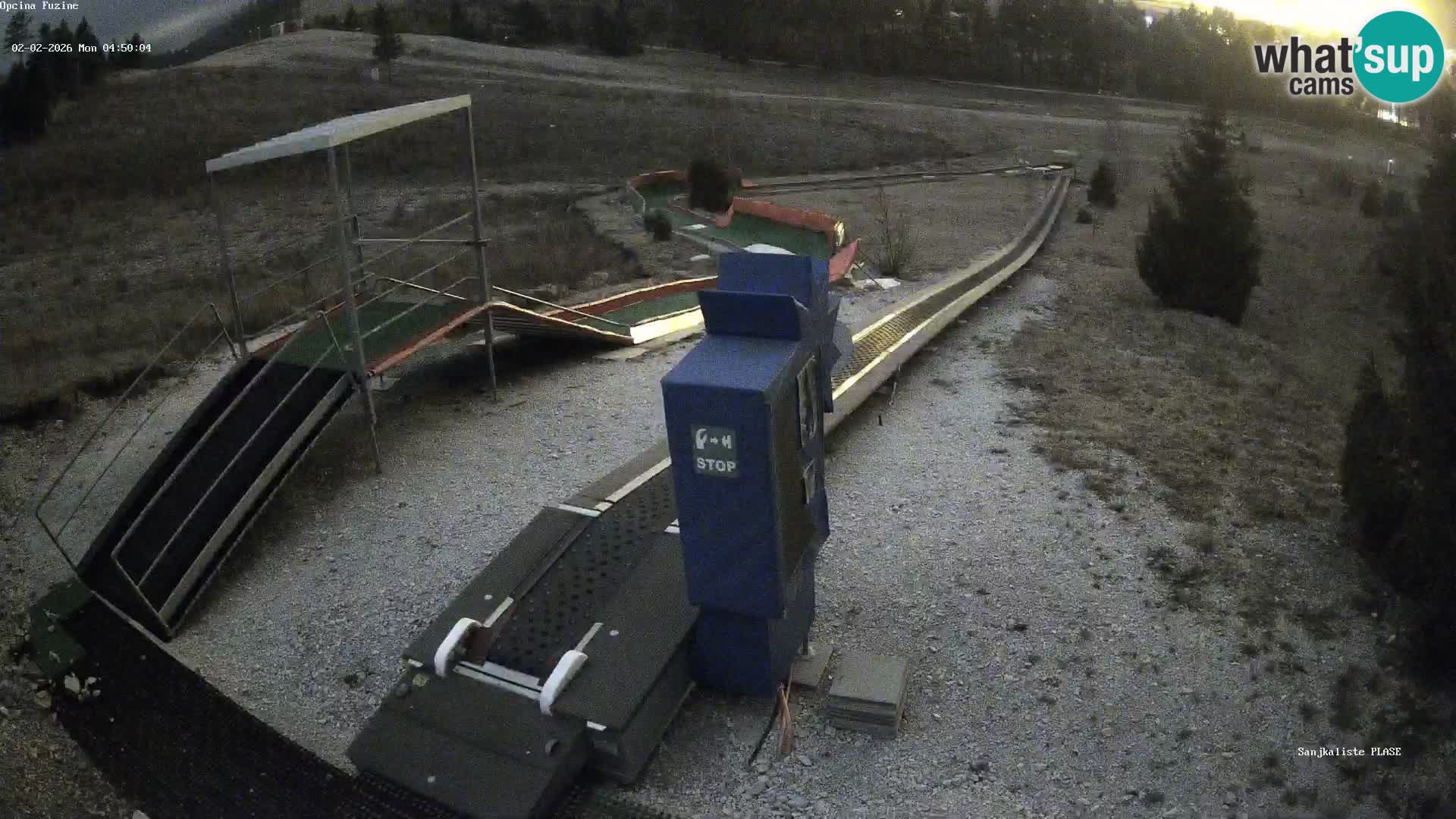 Webcam en direct Piste de luge de Fužine – Croatie