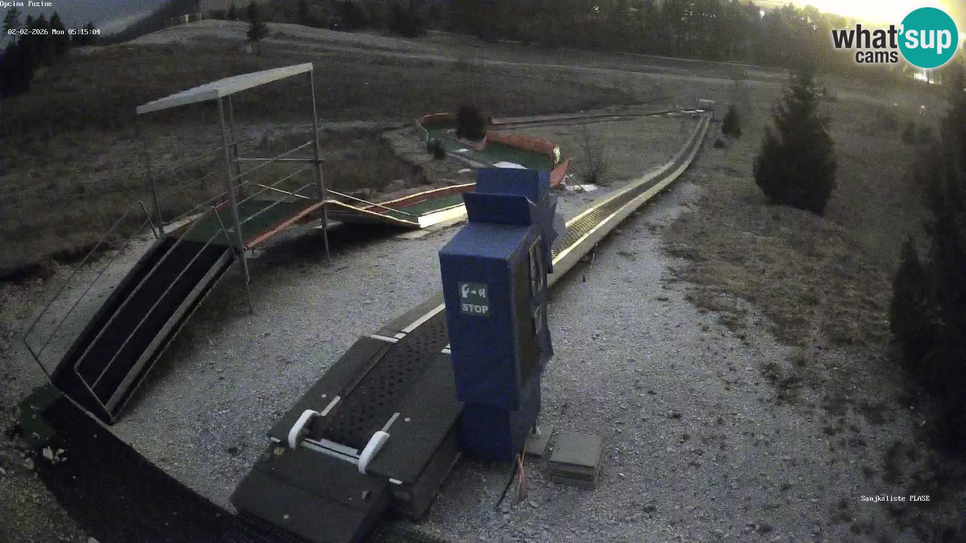 Webcam en direct Piste de luge de Fužine – Croatie